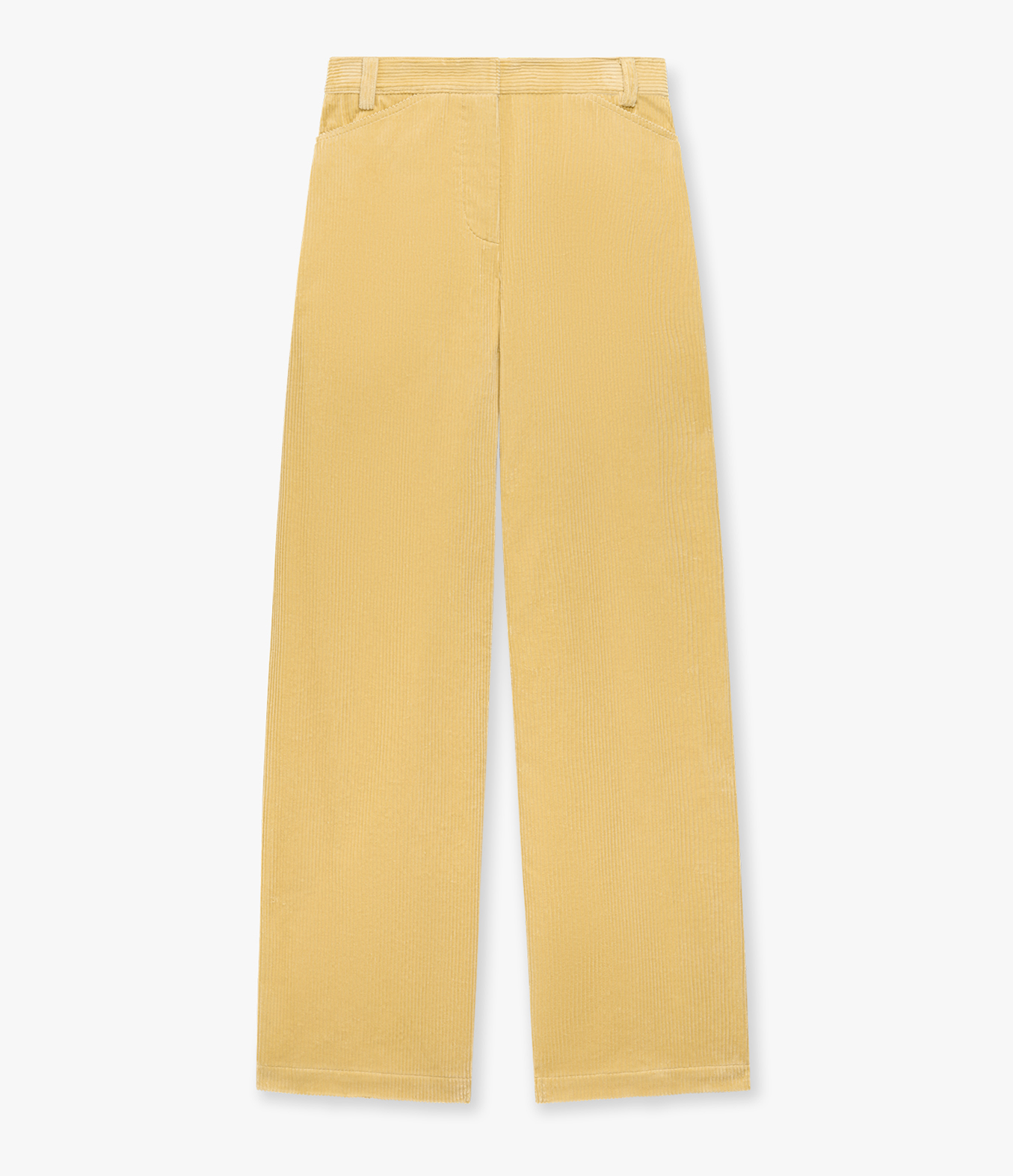 Another Tomorrow Patch Pocket Corduroy Pant in Blonde – Cotton Women's Trousers