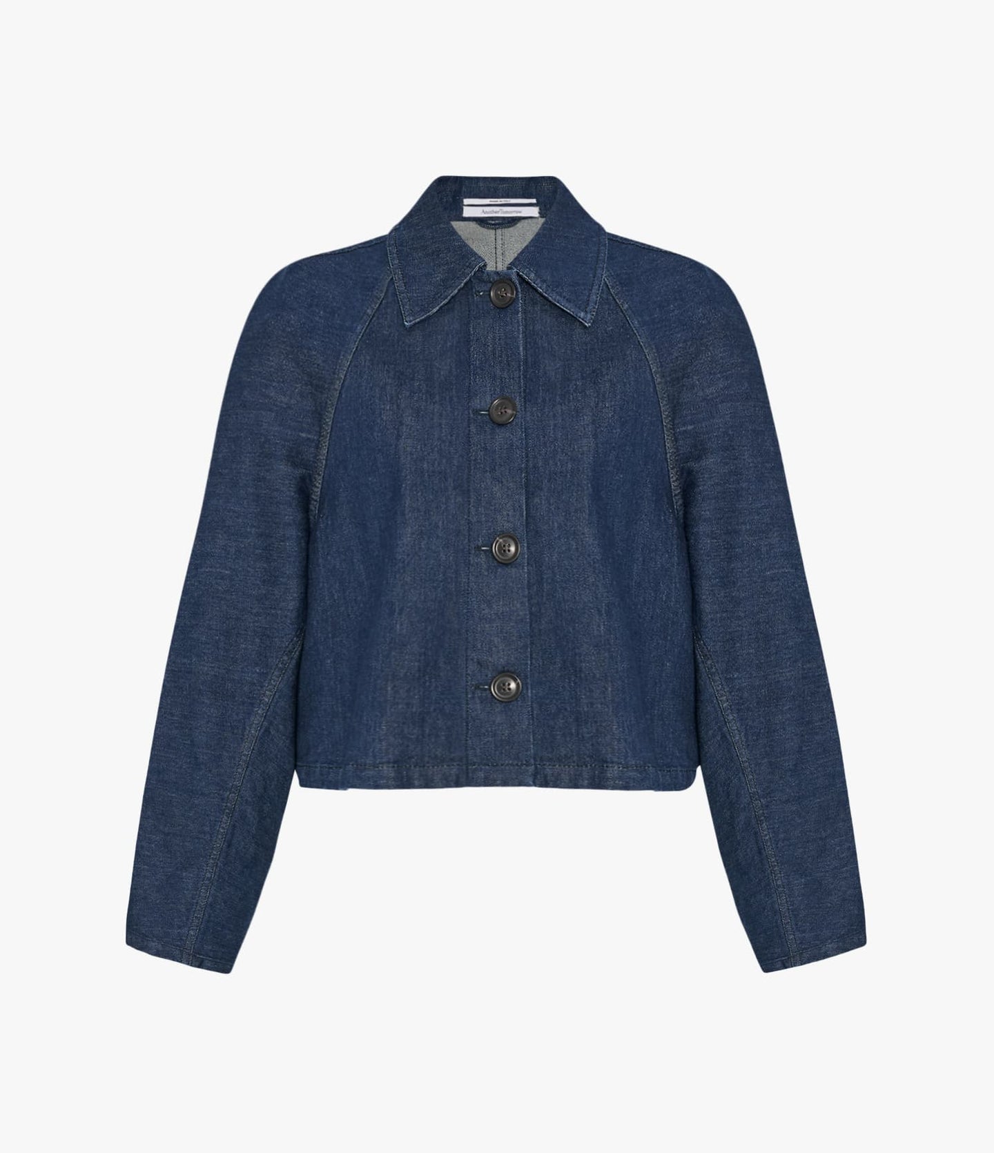 Another Tomorrow Denim Blouson in Indigo – Denim Women's Outerwear