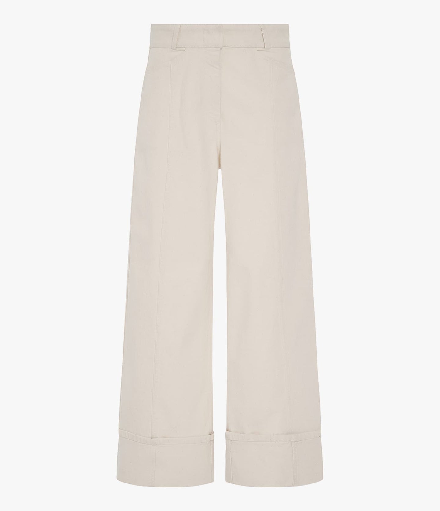 Denim Cuff Pant | Ecru