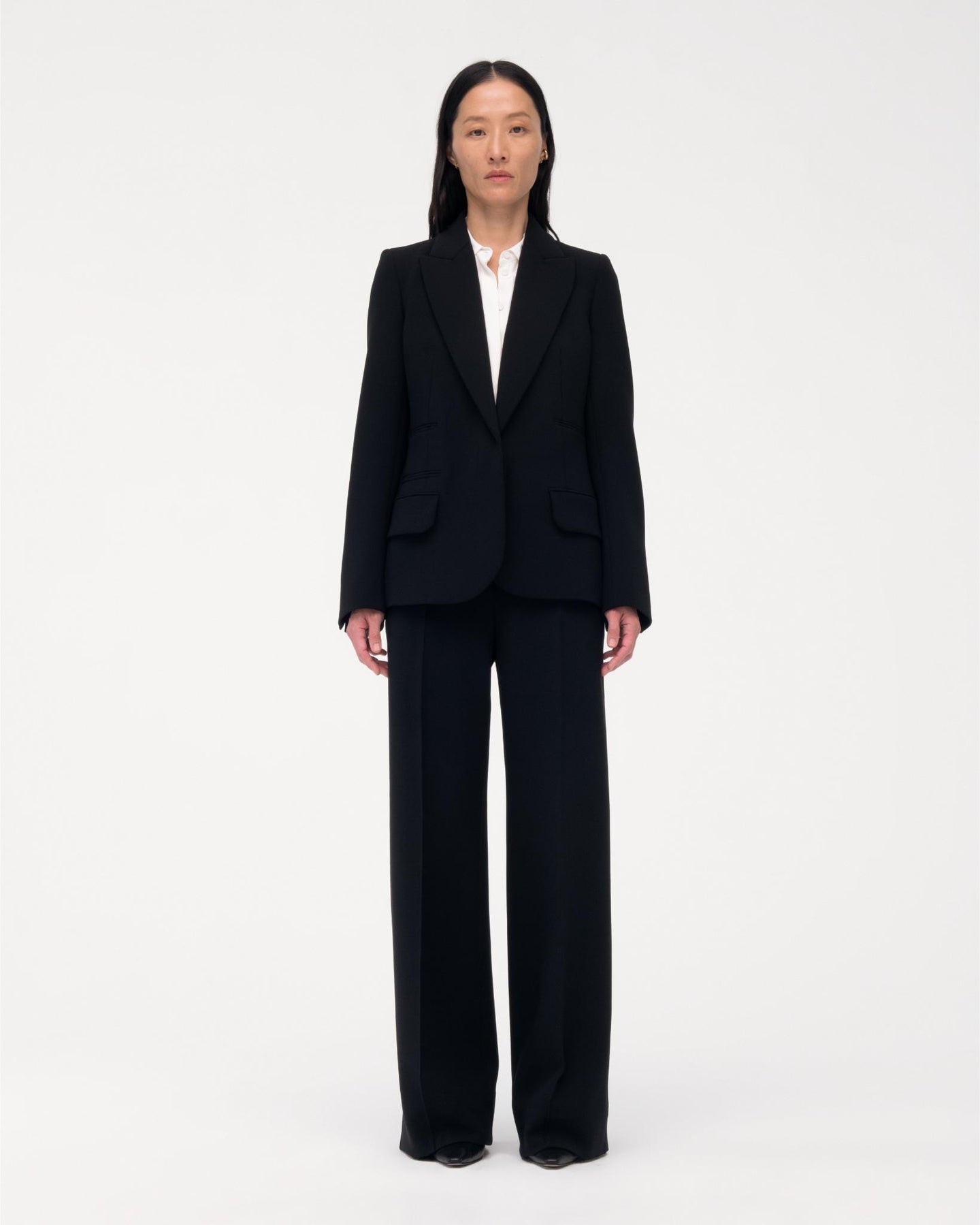 Another Tomorrow Doppio Jacket in Black – Wool Women's Jacket