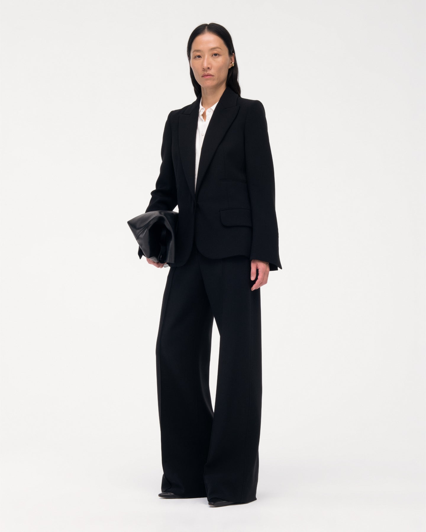 Another Tomorrow Doppio Jacket in Black – Wool Women's Jacket