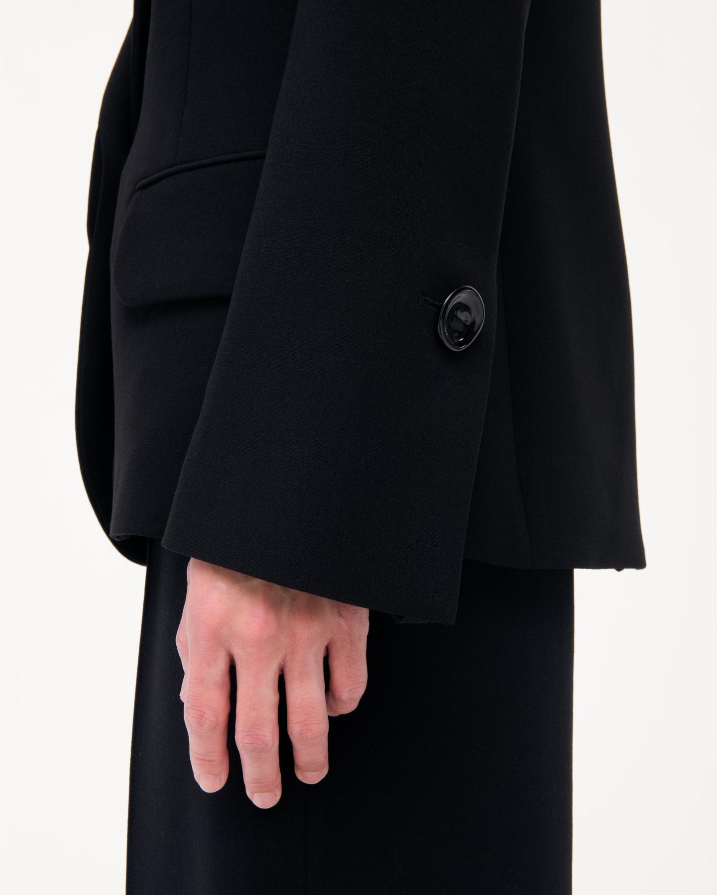 Another Tomorrow Doppio Jacket in Black – Wool Women's Jacket