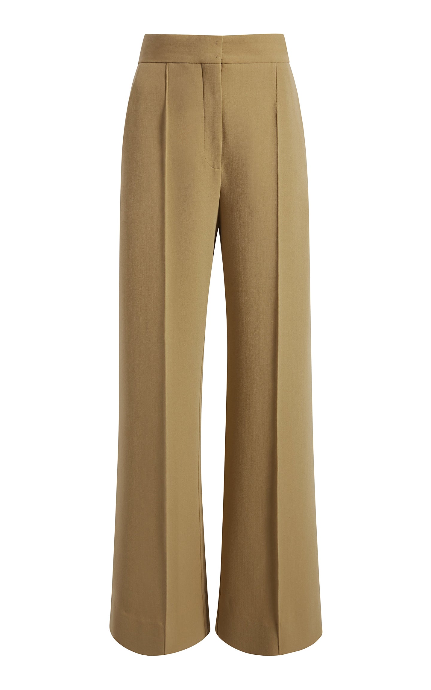 Another Tomorrow Doppio Wide Leg Pant in Hazelnut – Wool Women's Trousers