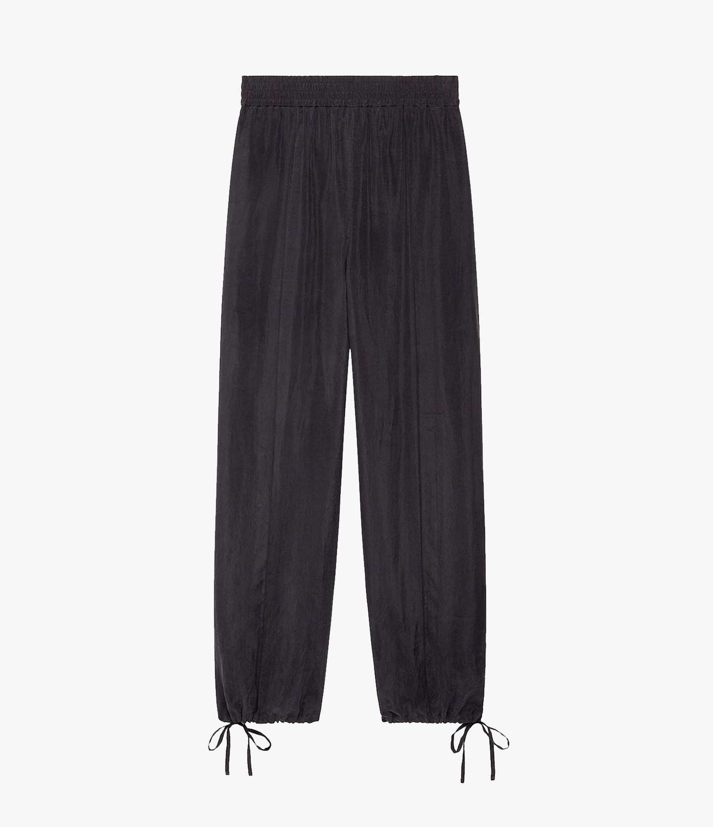 Another Tomorrow Drawstring Track Pant in Black – Lyocell Women's Trousers