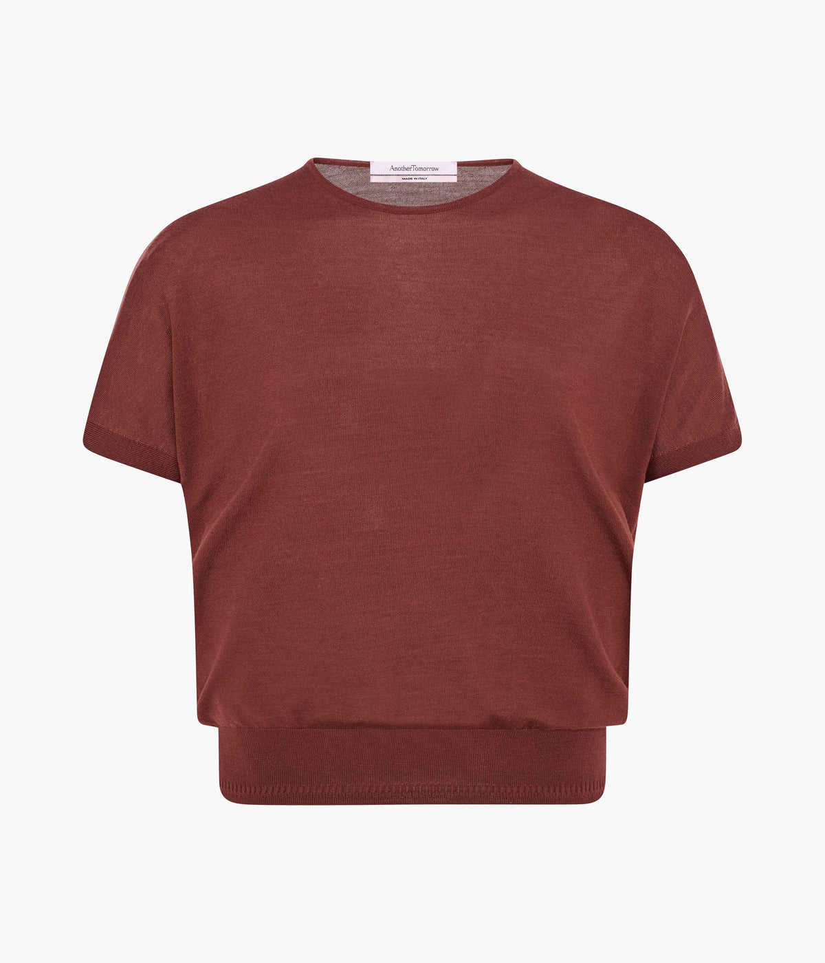 Another Tomorrow Featherweight Top in Cinnamon – Wool Women's Top