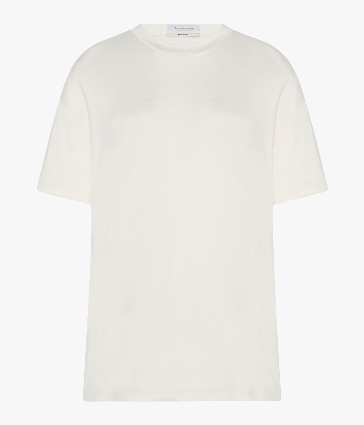 Another Tomorrow Fluid Jersey Top in Off White – Jersey Women's Top