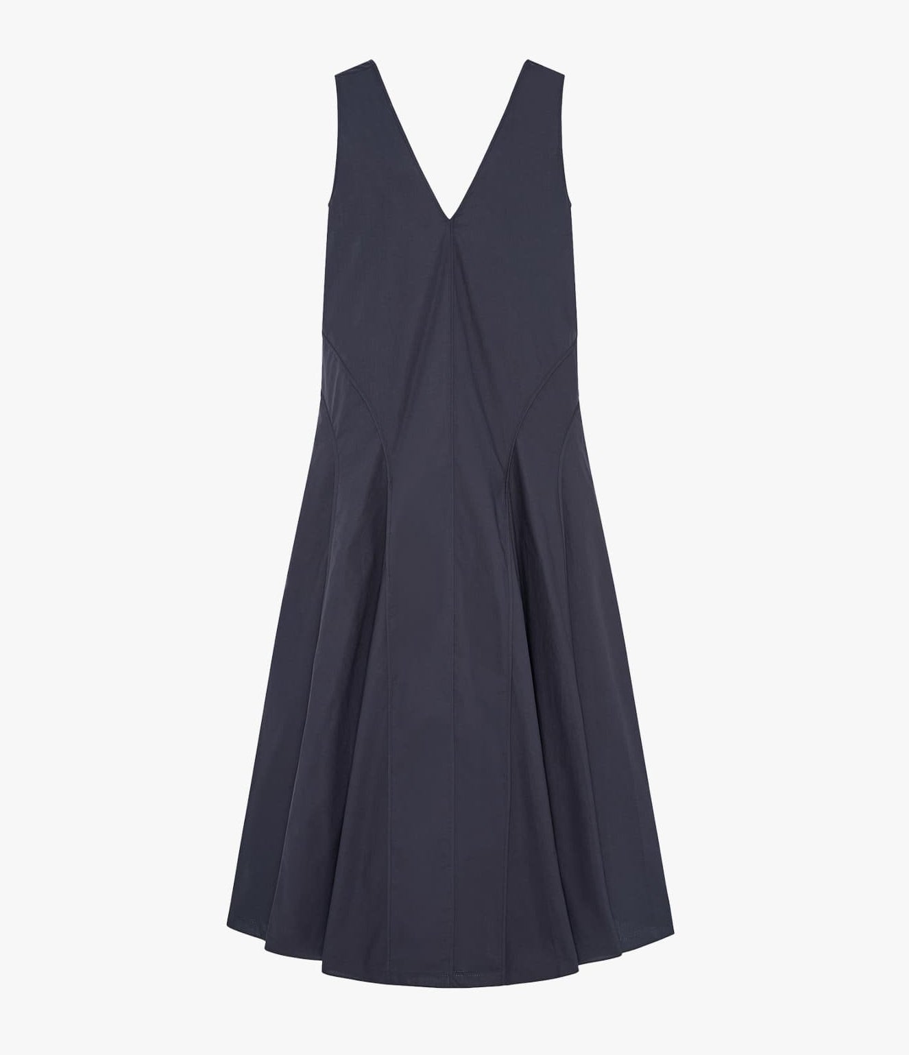 Another Tomorrow Full Skirt Dress in Midnight – Cotton Women's Dress