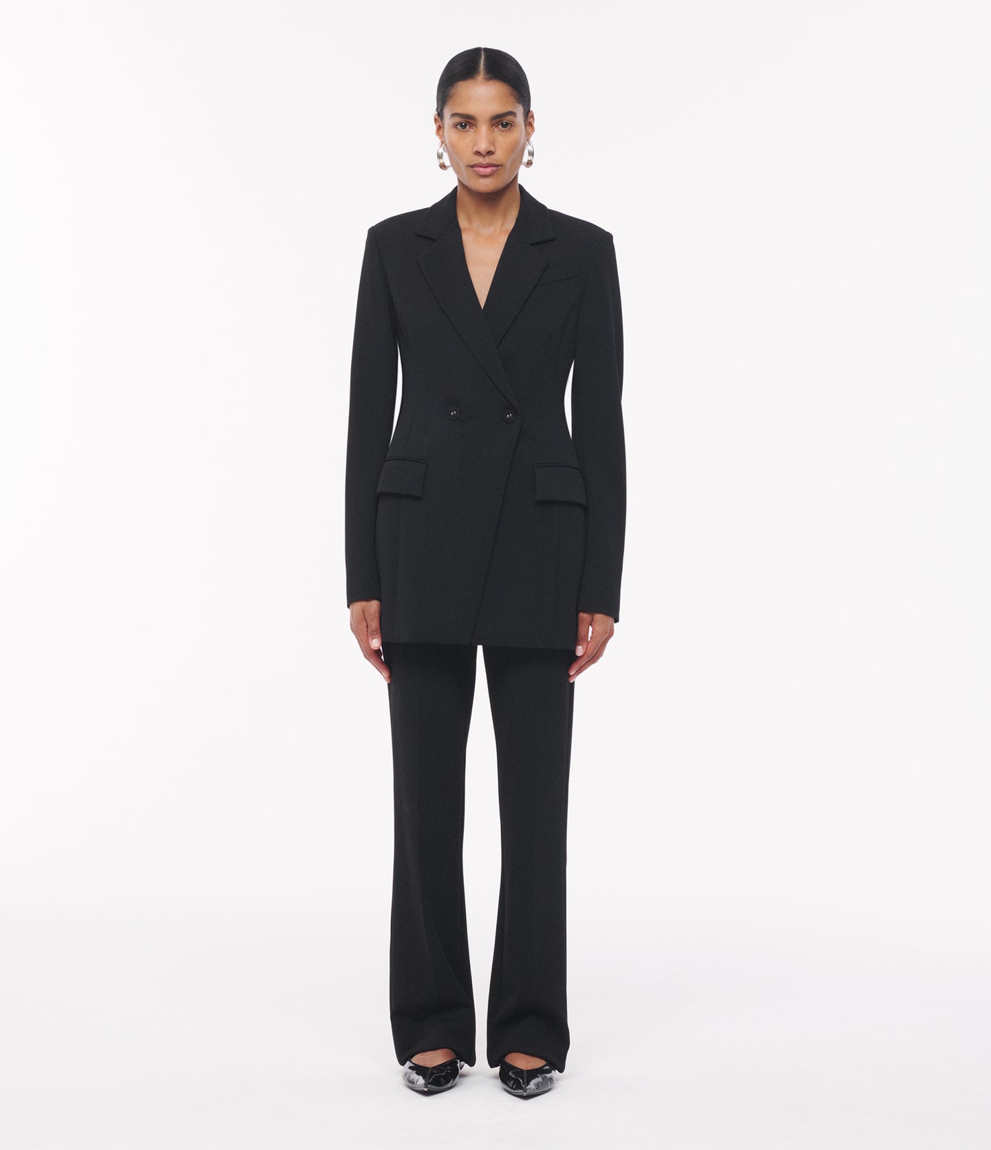 Another Tomorrow Jersey Jacket in Black – Viscose Women's Jacket