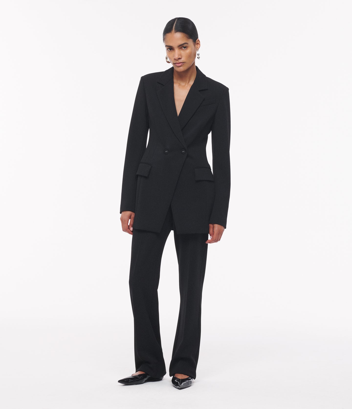 Another Tomorrow Jersey Jacket in Black – Viscose Women's Jacket