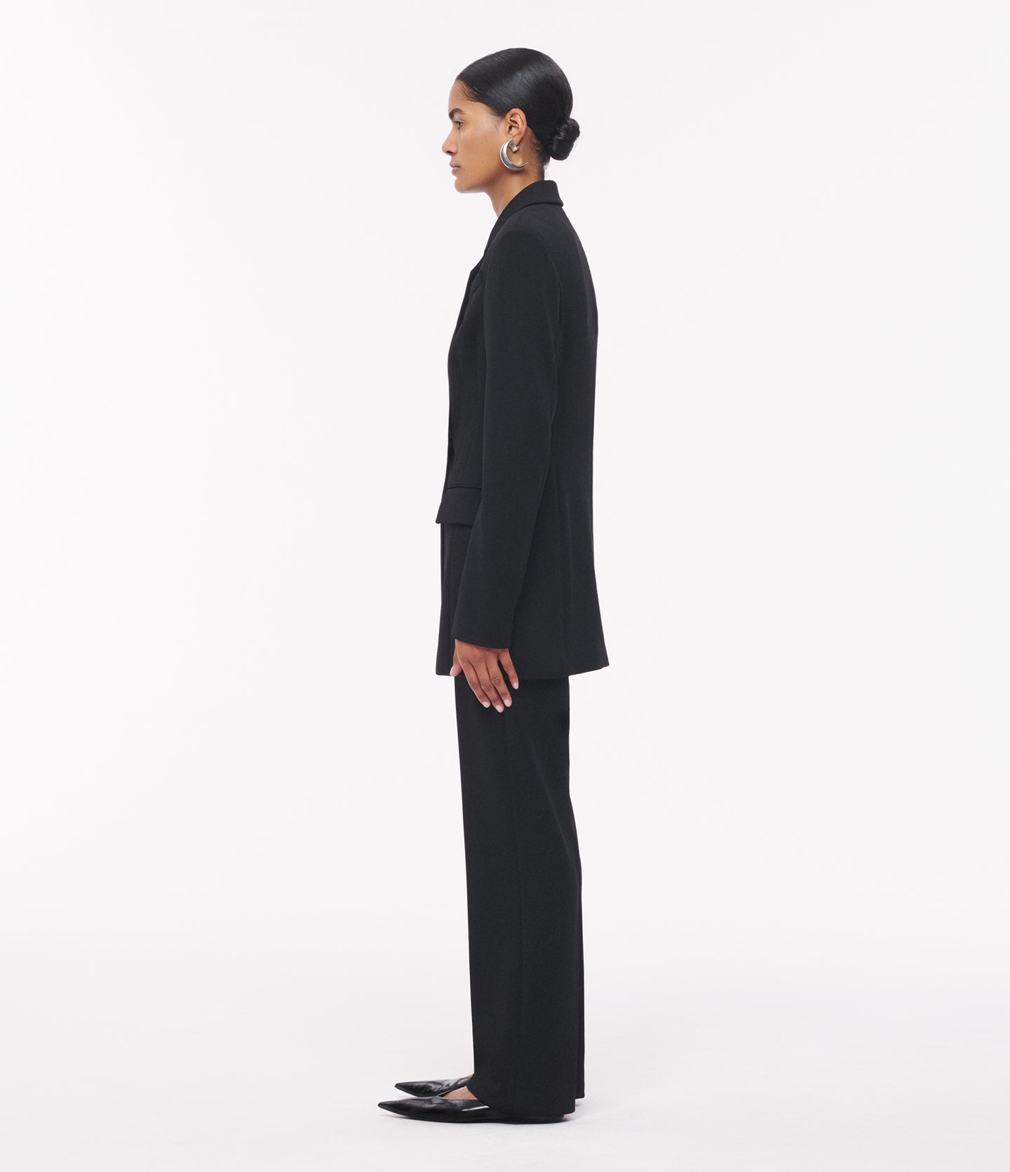 Another Tomorrow Jersey Jacket in Black – Viscose Women's Jacket