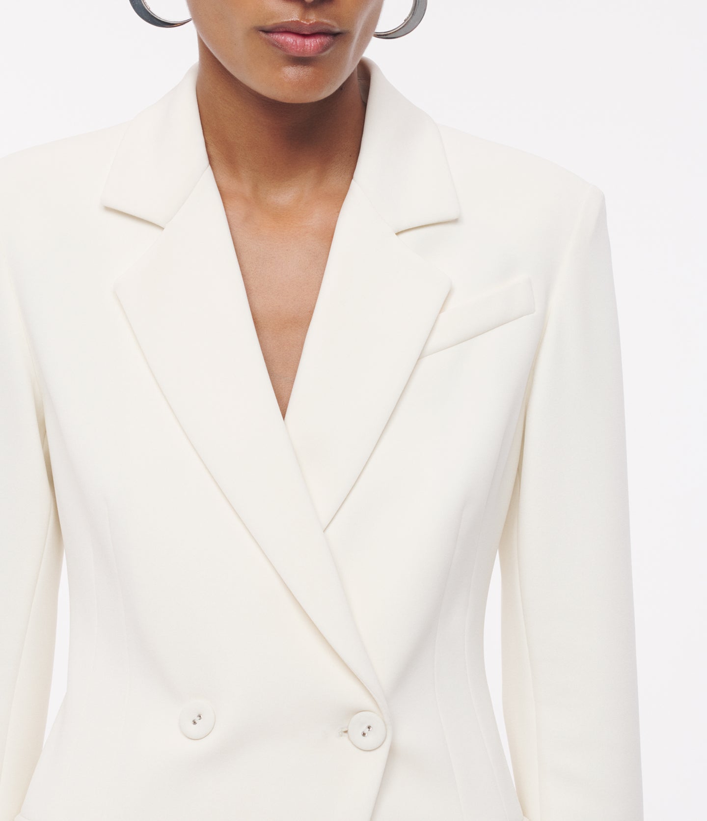 Another Tomorrow Jersey Jacket in Cream – Viscose Women's Jacket