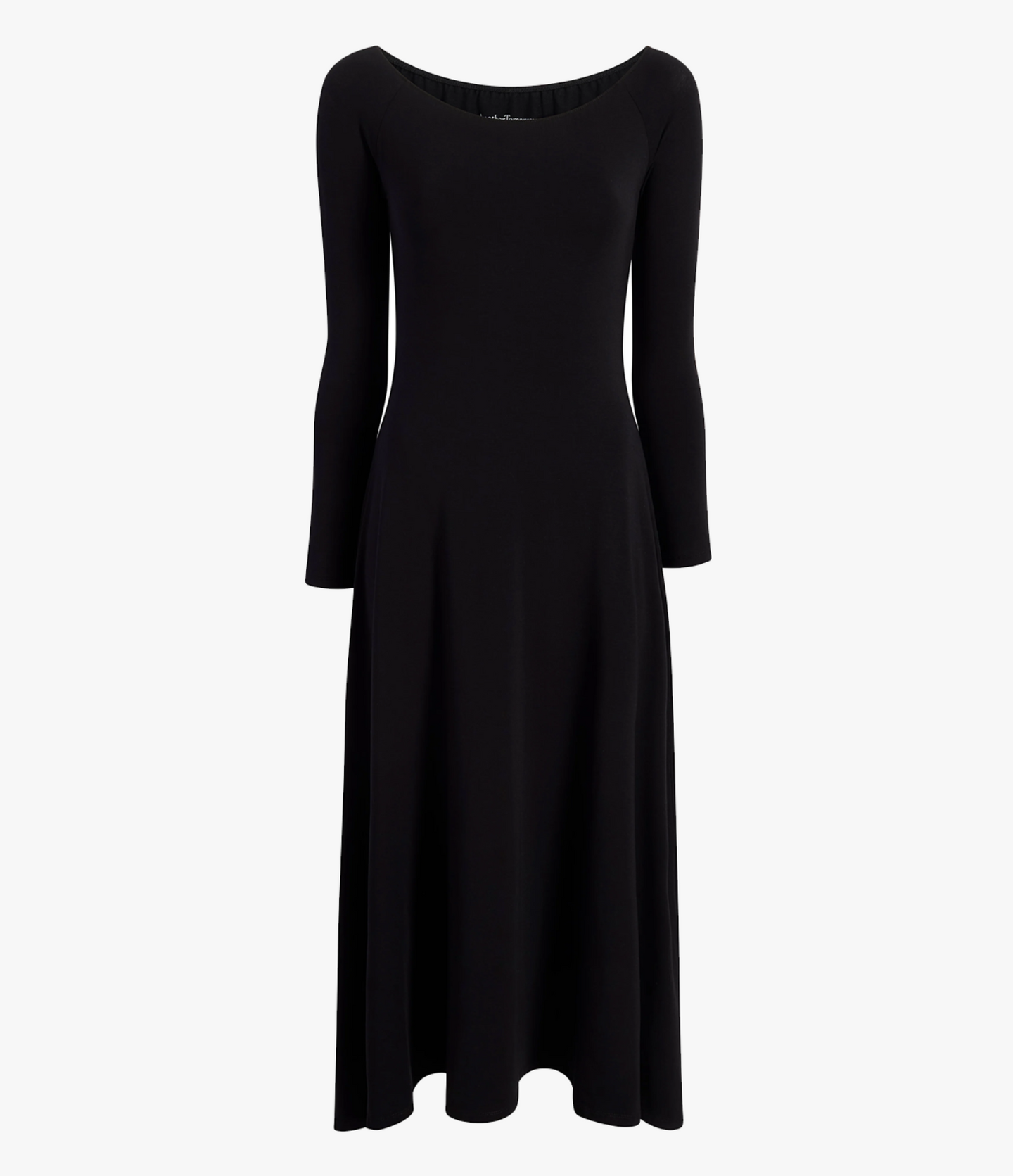 Another Tomorrow Leotard Dress in Black – Cotton Women's Dress