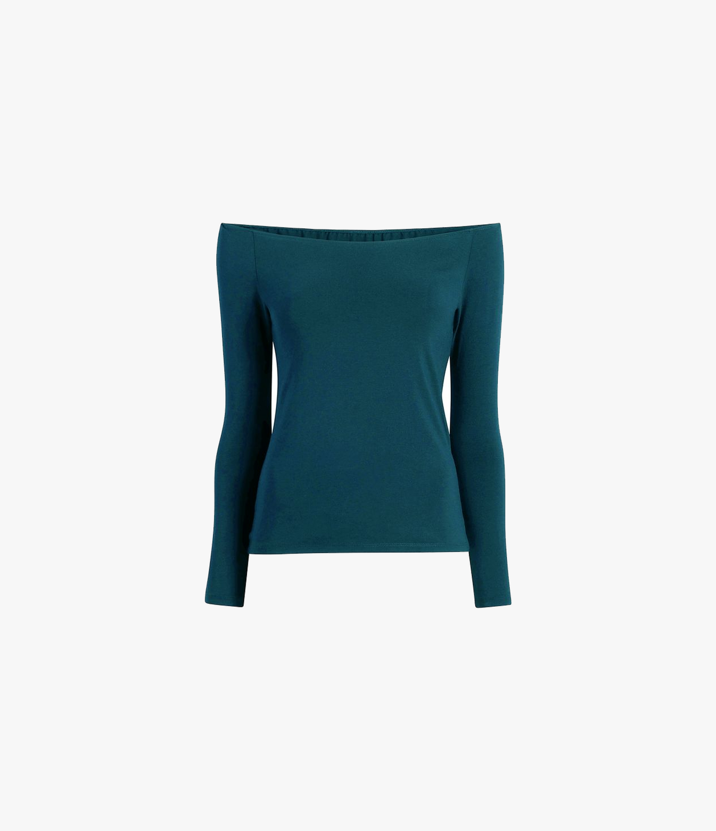 Another Tomorrow Leotard Top in Petrol – Cotton Women's Top