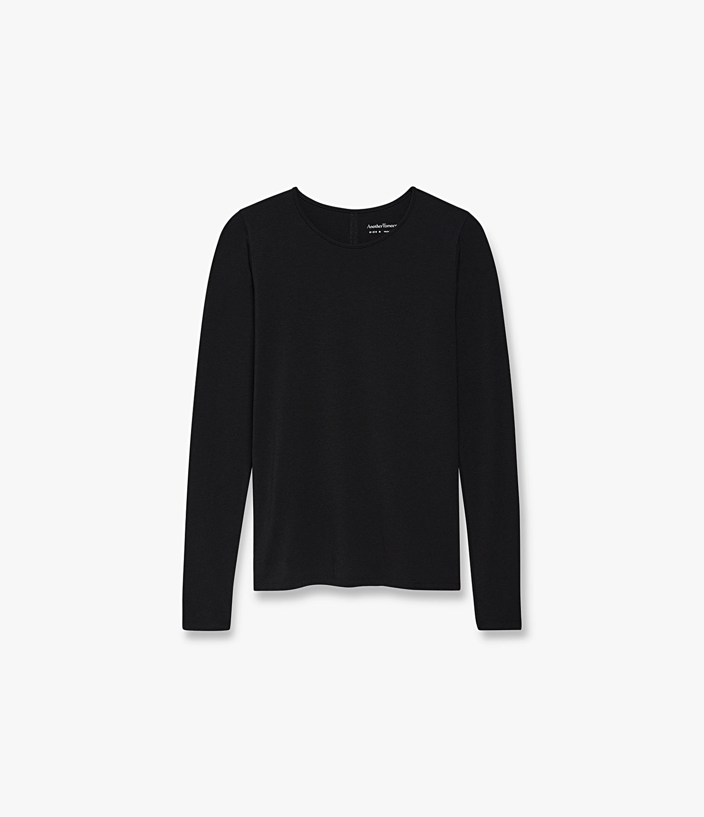 Long Sleeve Fitted Tee | Black in black
