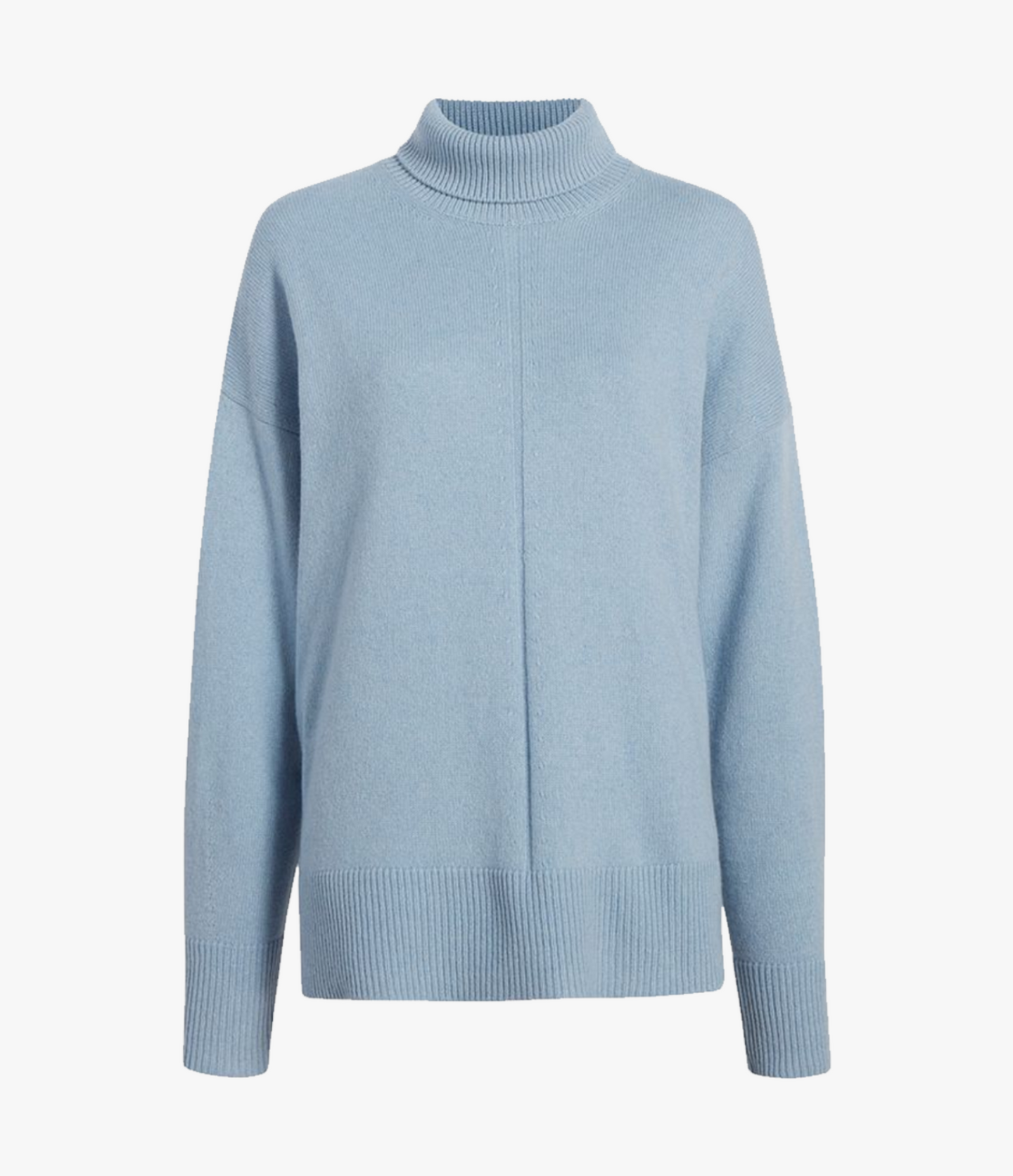 Another Tomorrow Cashmere Turtleneck in Light Blue – Cashmere Women's Knitwear