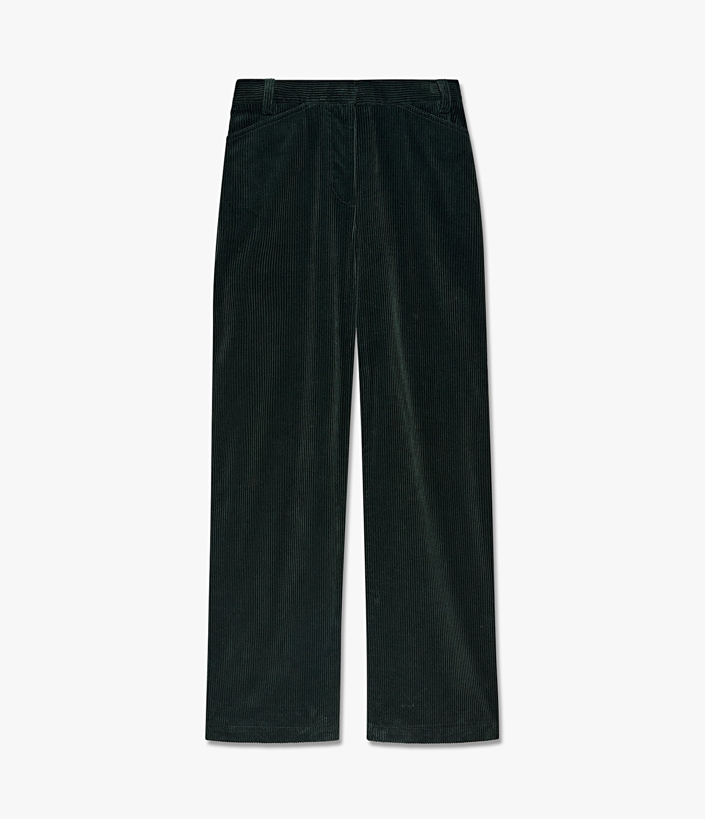 Another Tomorrow Patch Pocket Corduroy Pant in Pine – Cotton Women's Trousers