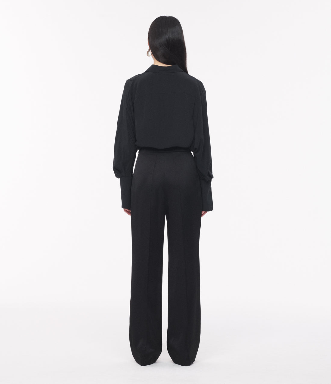 Pintuck Trouser | Black image 5