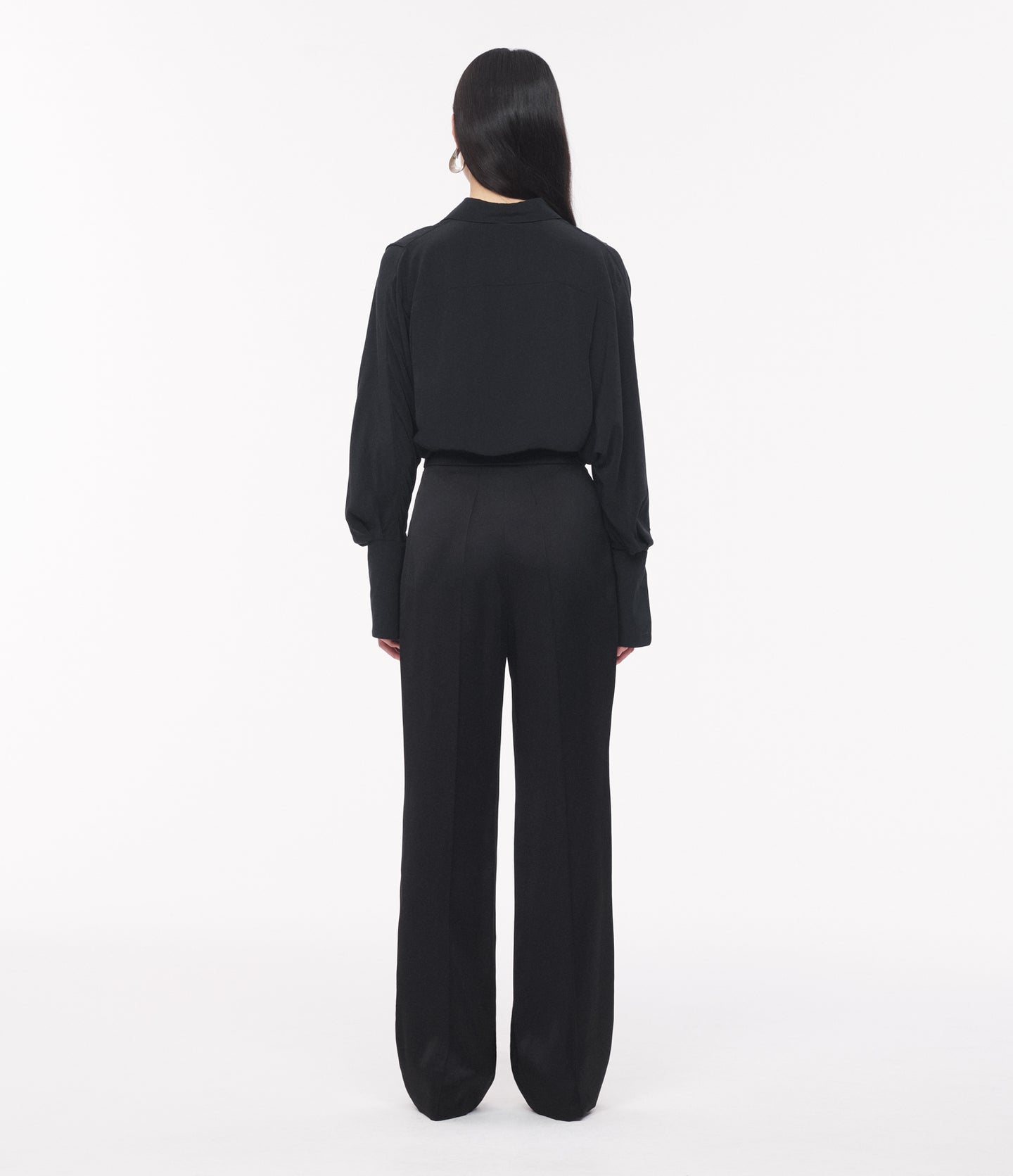 Pintuck Trouser | Black in black