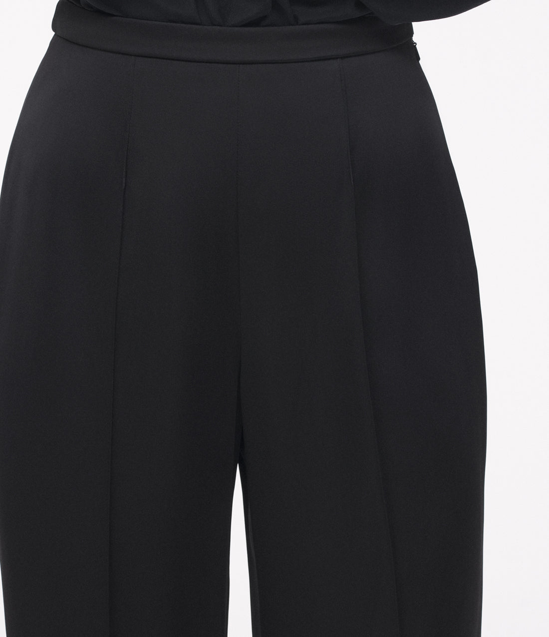 Pintuck Trouser | Black image 6