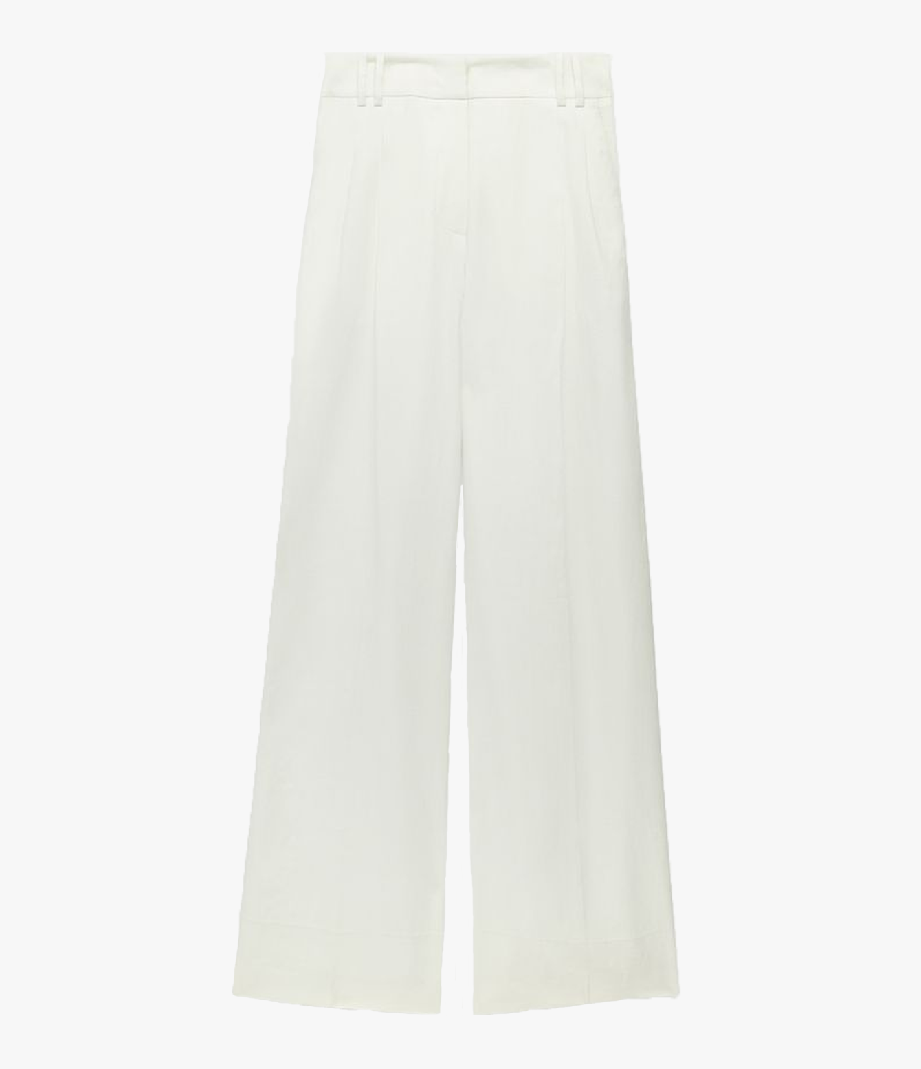 Summer Pleated Trouser | White in white