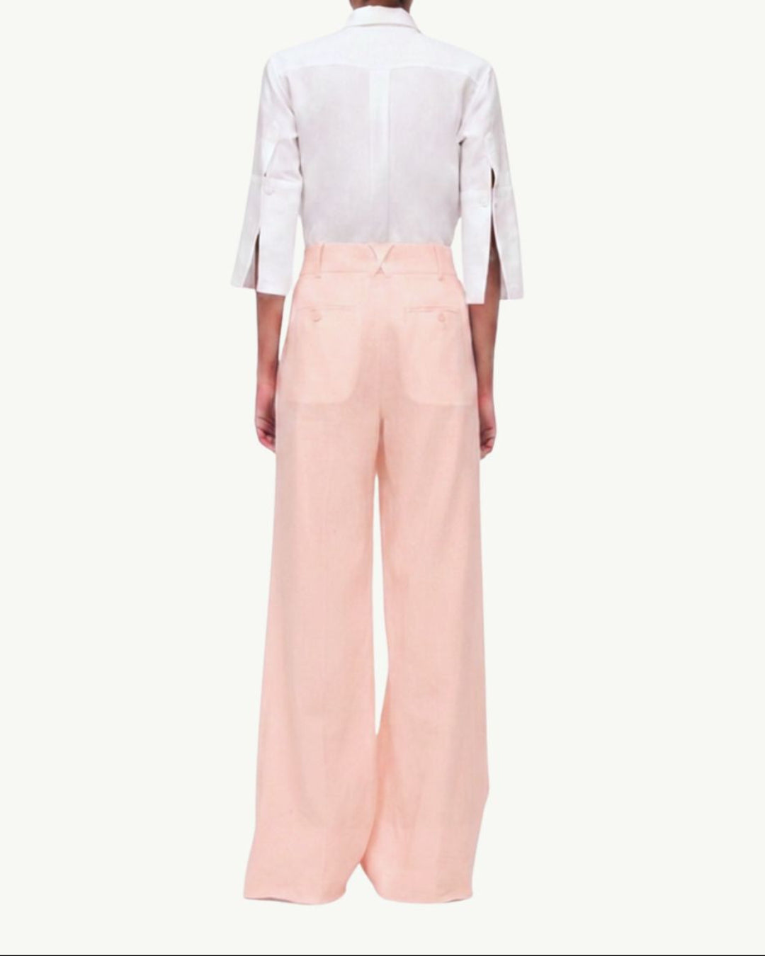 Linen Pleated Trouser | Quartz
