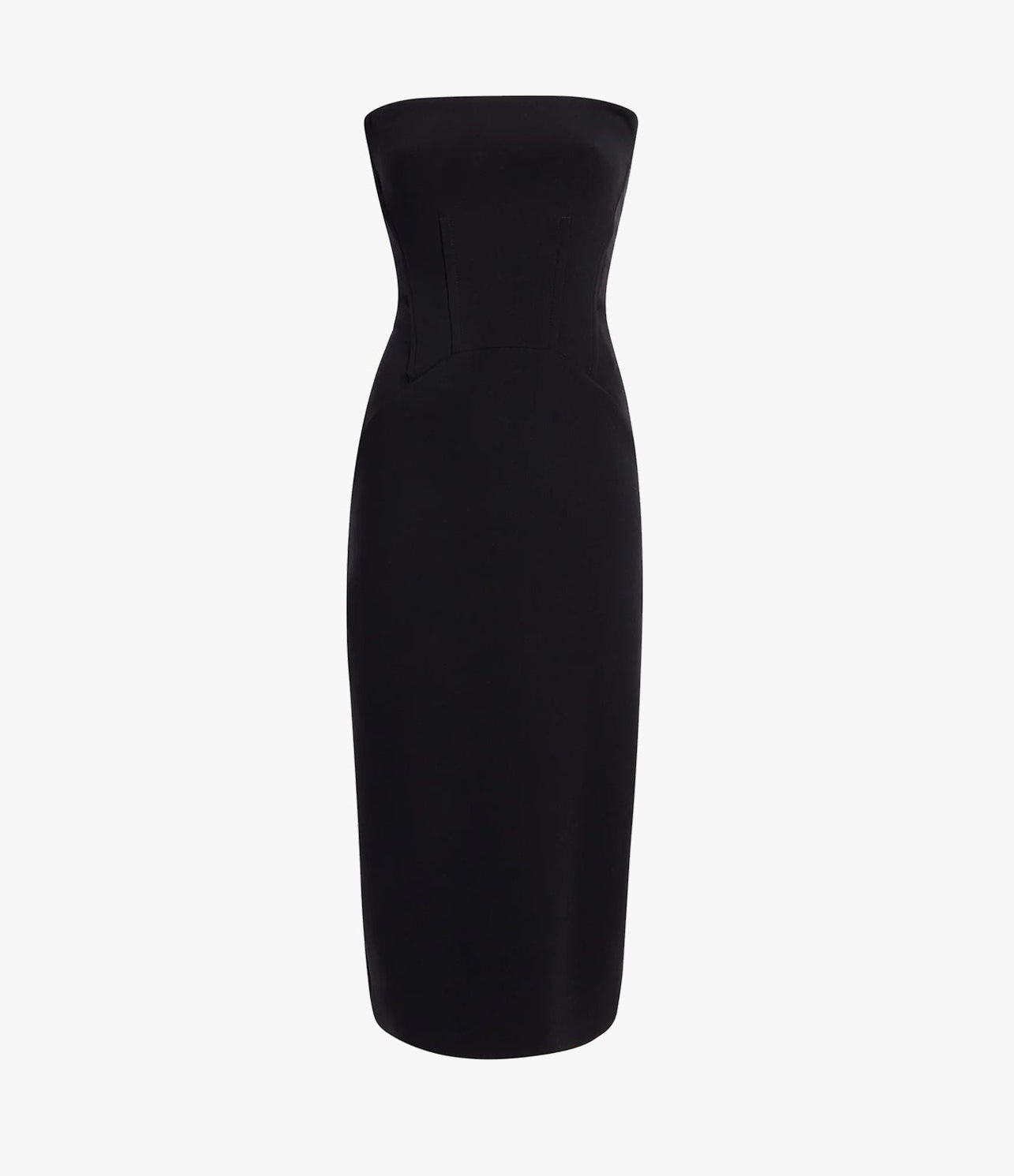 Another Tomorrow Doppio Structured Dress in Black – Wool Women's Dress