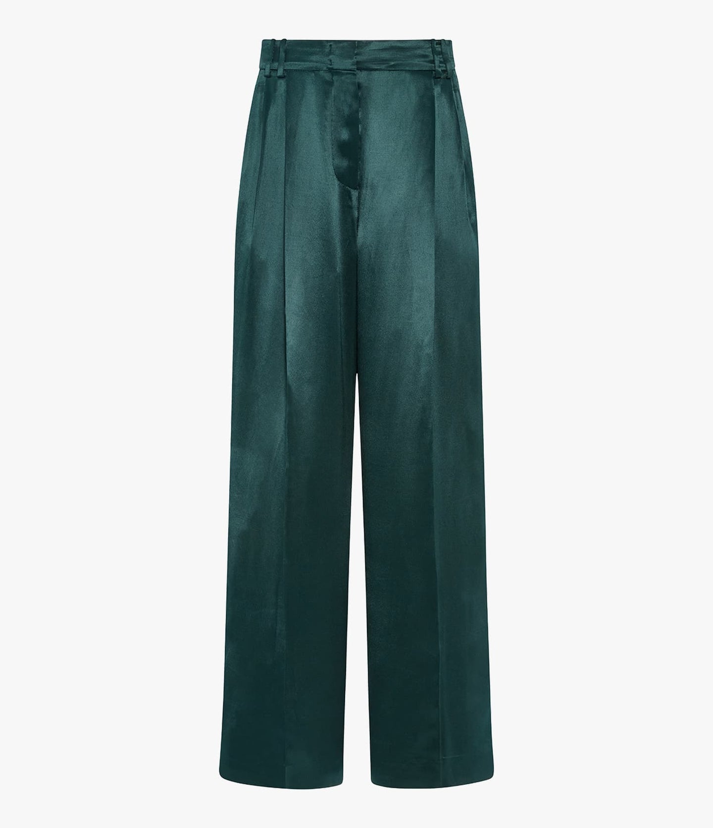 Satin Pleated Trouser | Juniper