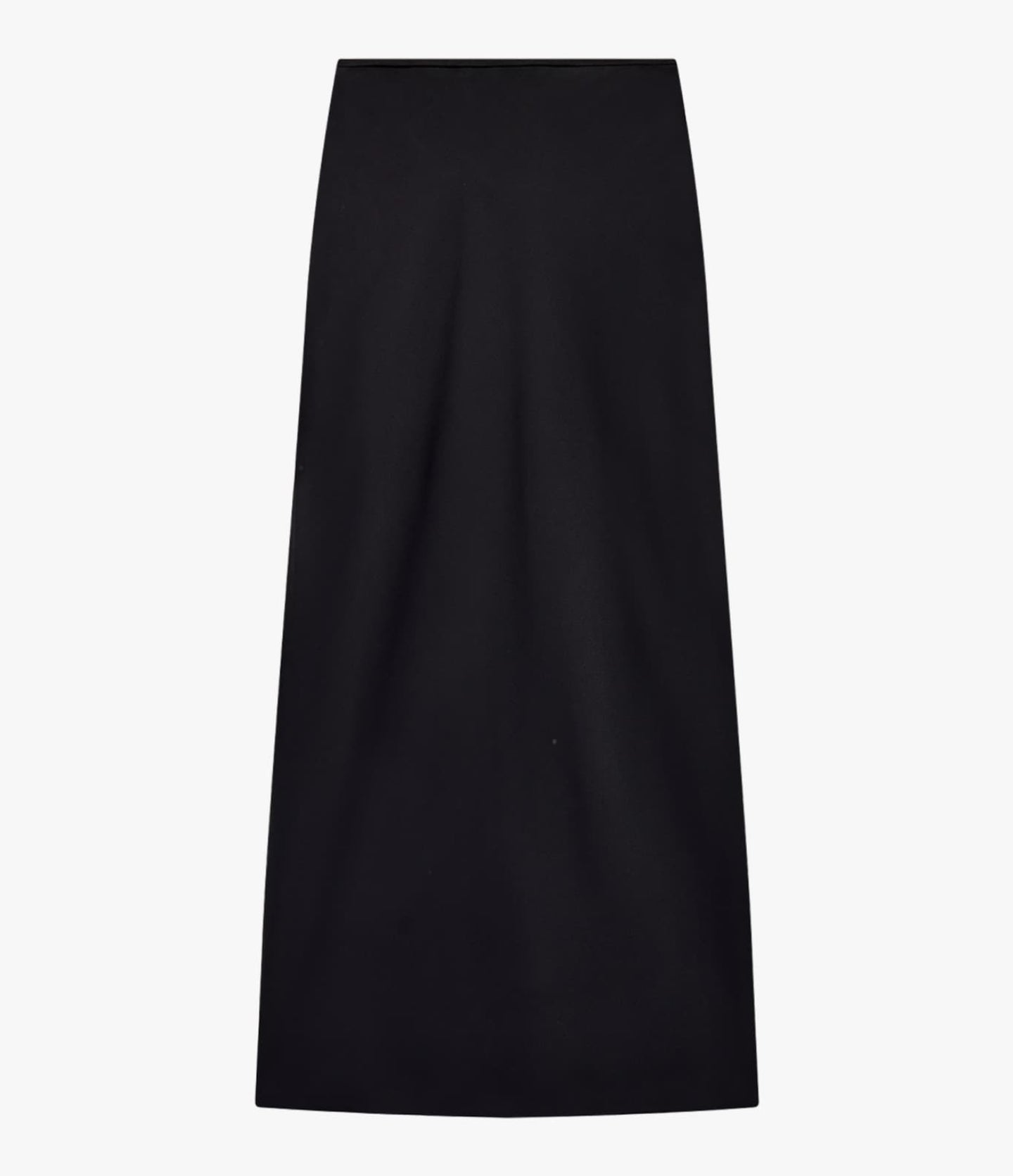 Another Tomorrow Satin Skirt in Black – Satin Women's Skirt
