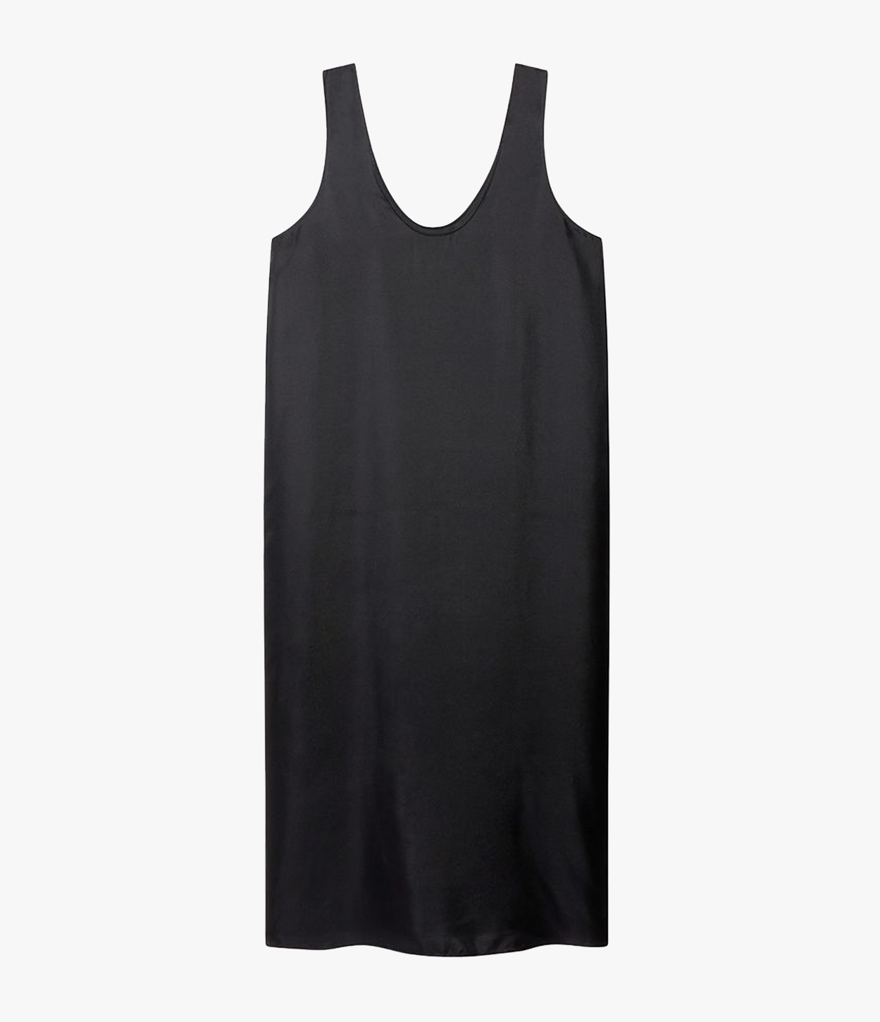 Another Tomorrow Silk Tank Dress in Black – Silk Women's Dress