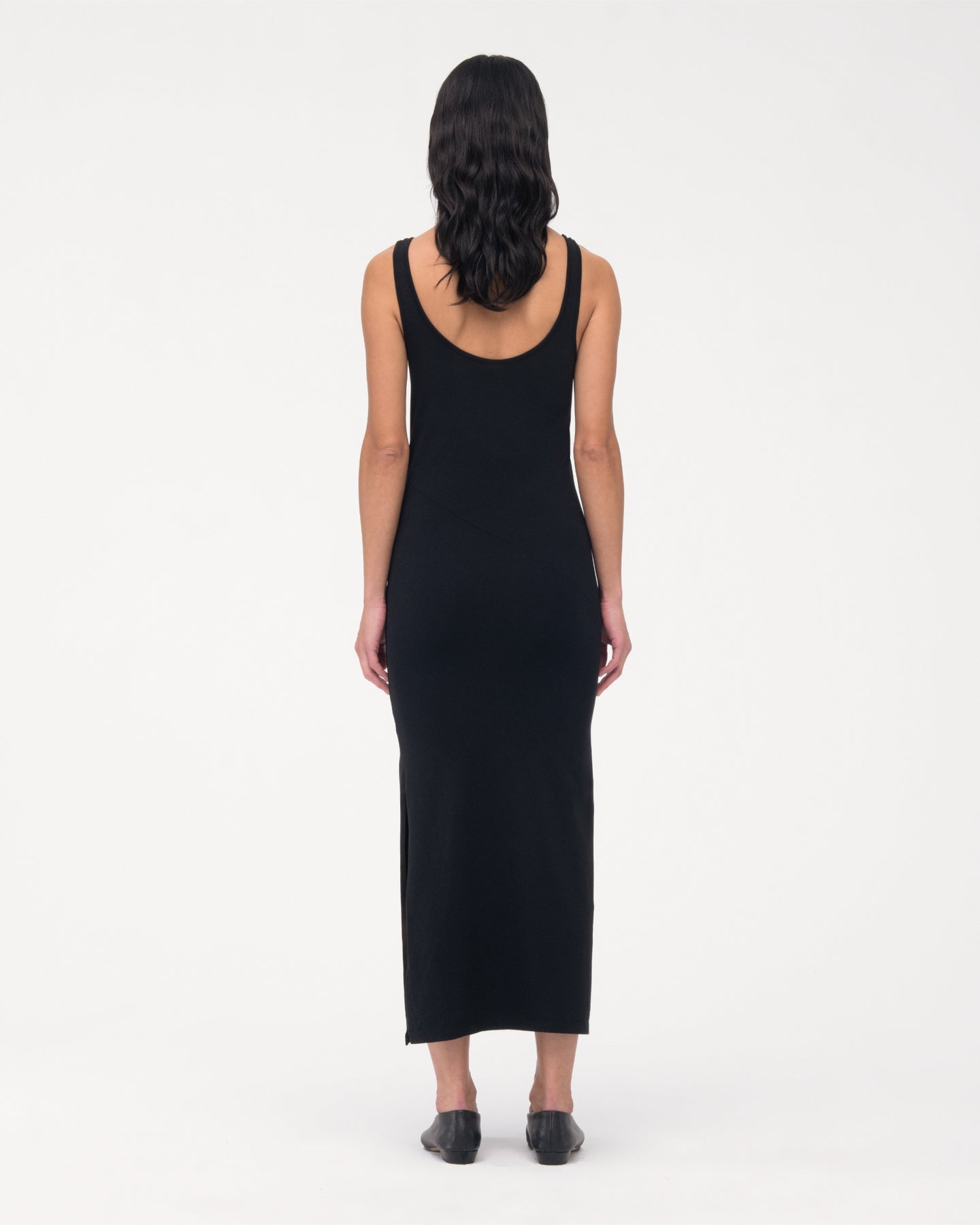 Another Tomorrow Tank Dress in Black – Cotton Women's Dress