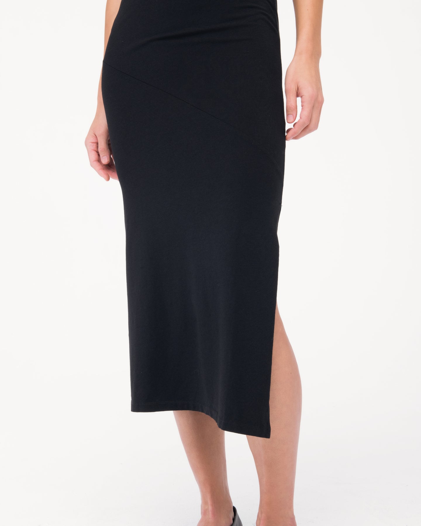 Another Tomorrow Tank Dress in Black – Cotton Women's Dress