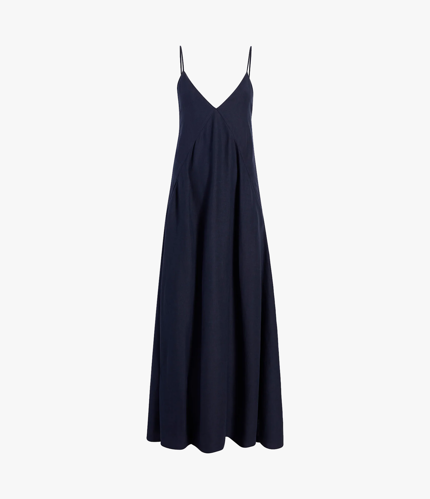Seamed Slip Dress | Navy in navy