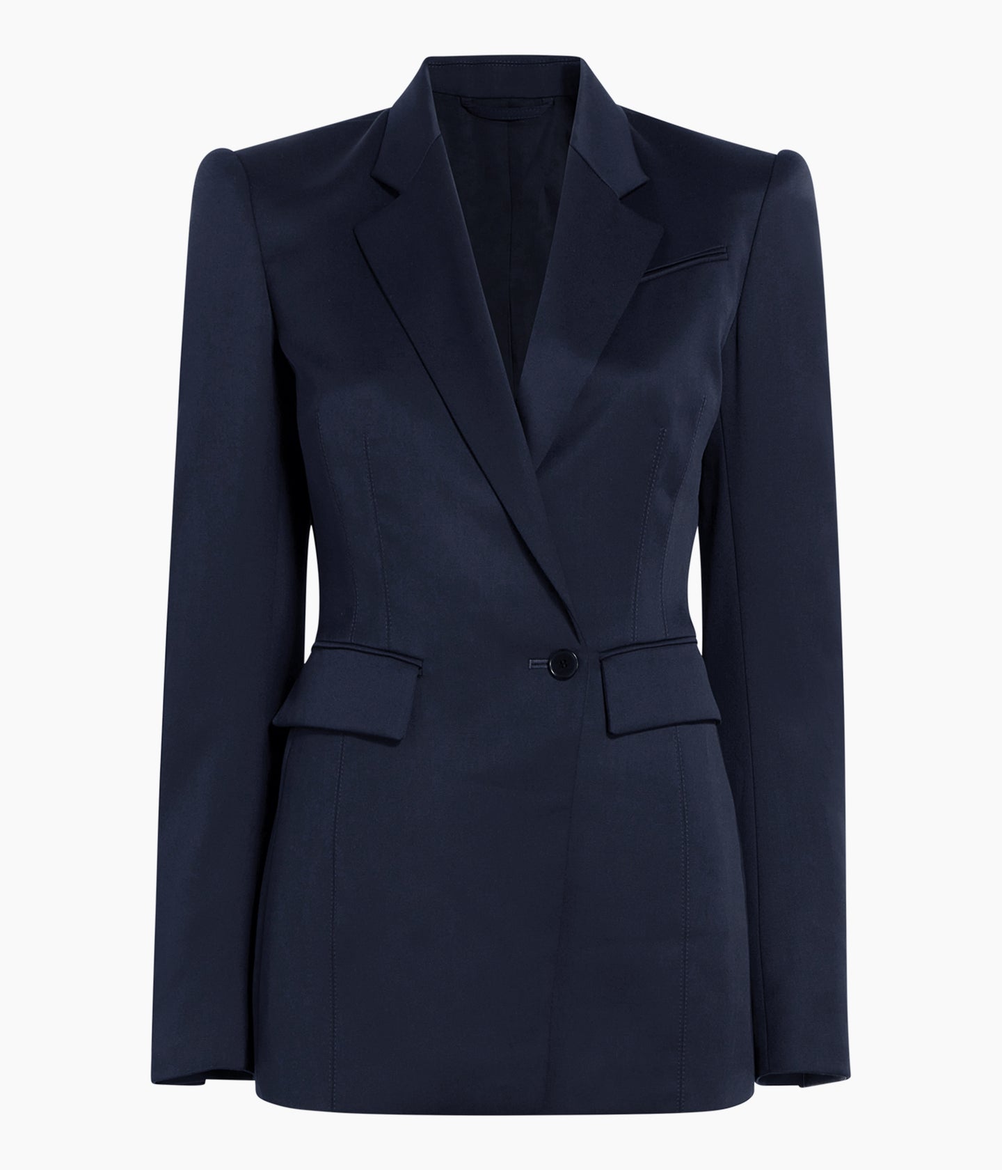 Seamed Waist Jacket | Navy