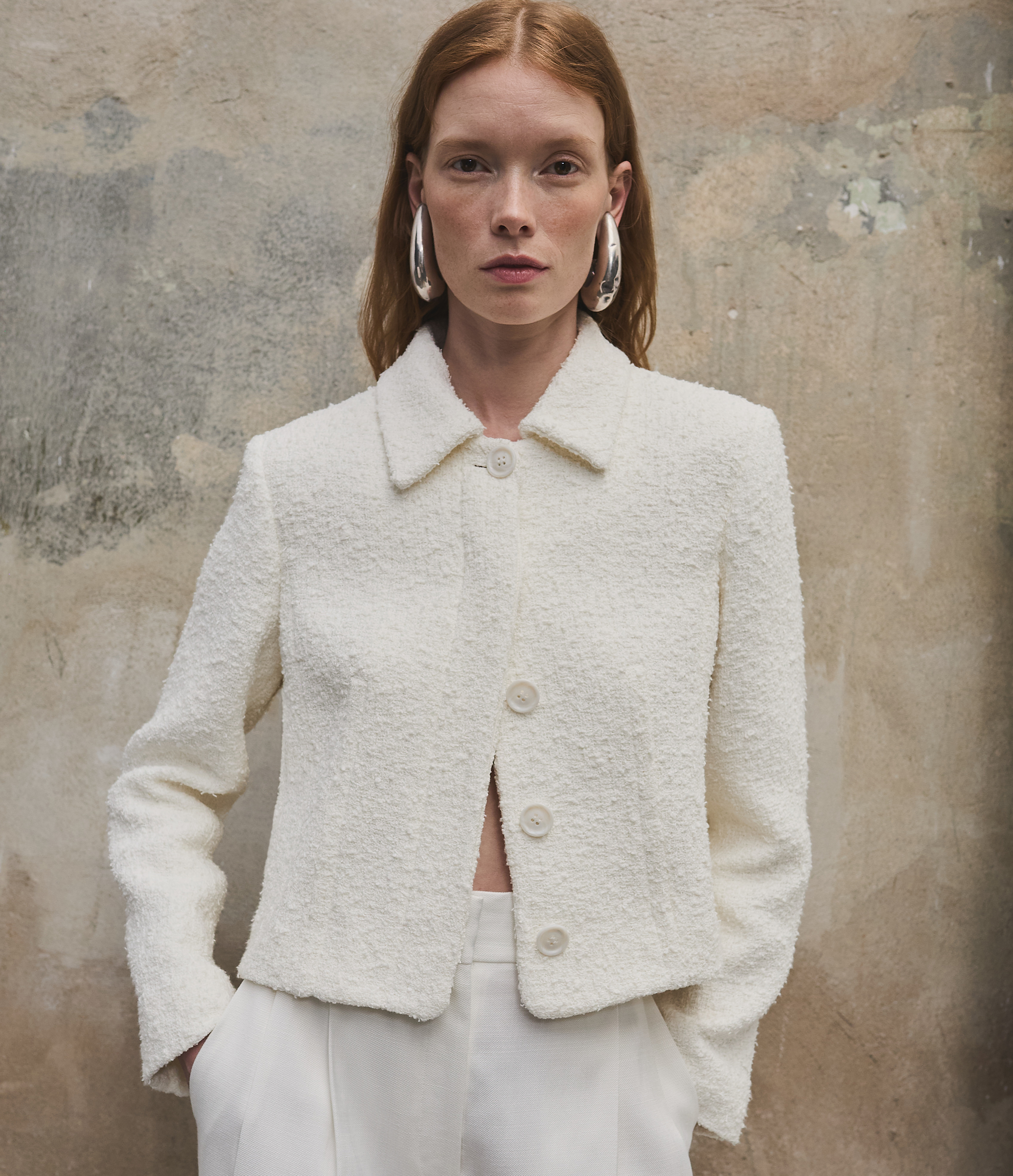 Short Tweed Jacket | Cream – Another Tomorrow