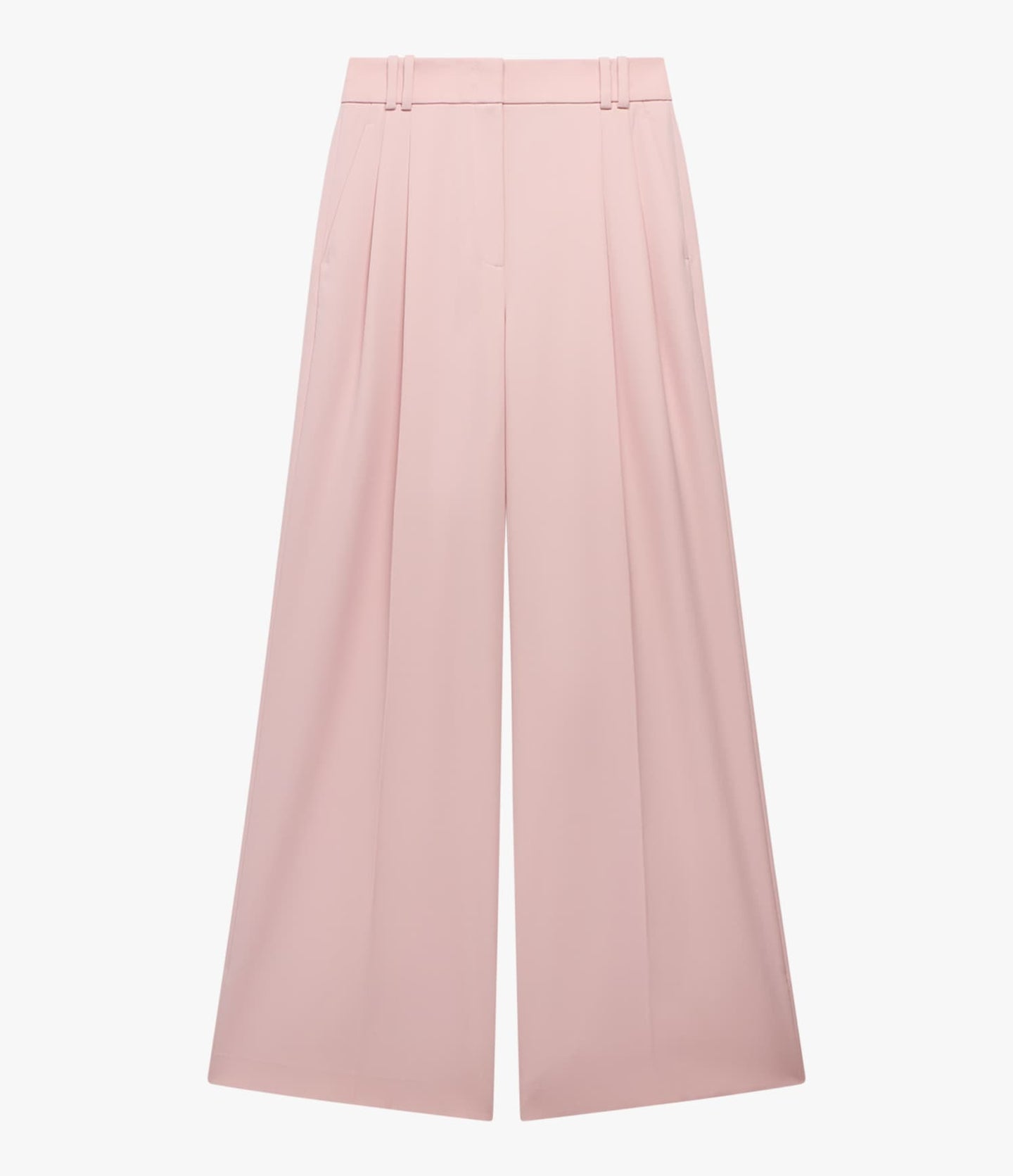 Twill Pleated Trouser | Lotus Pink
