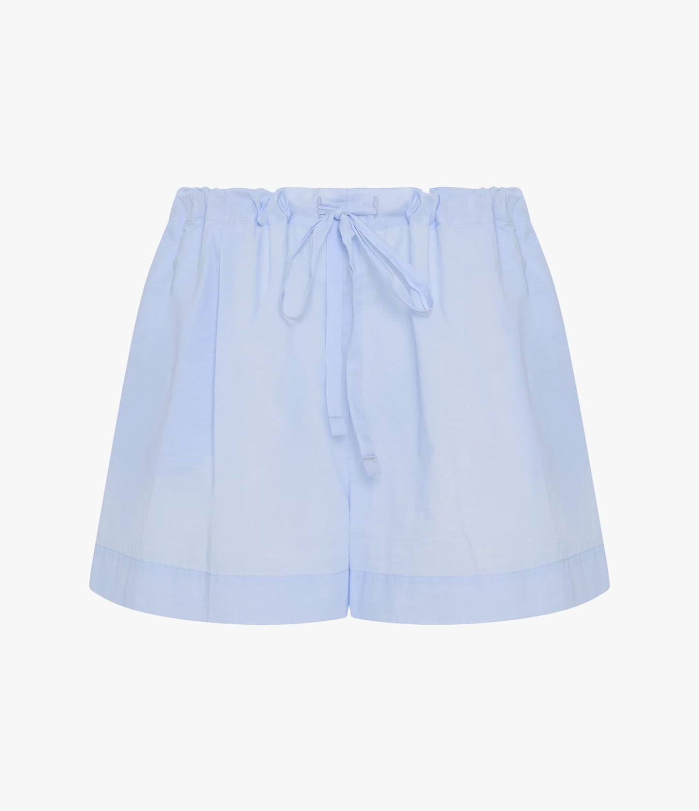 Another Tomorrow Voile Drawcord Short in Sky – Cotton Women's Trousers