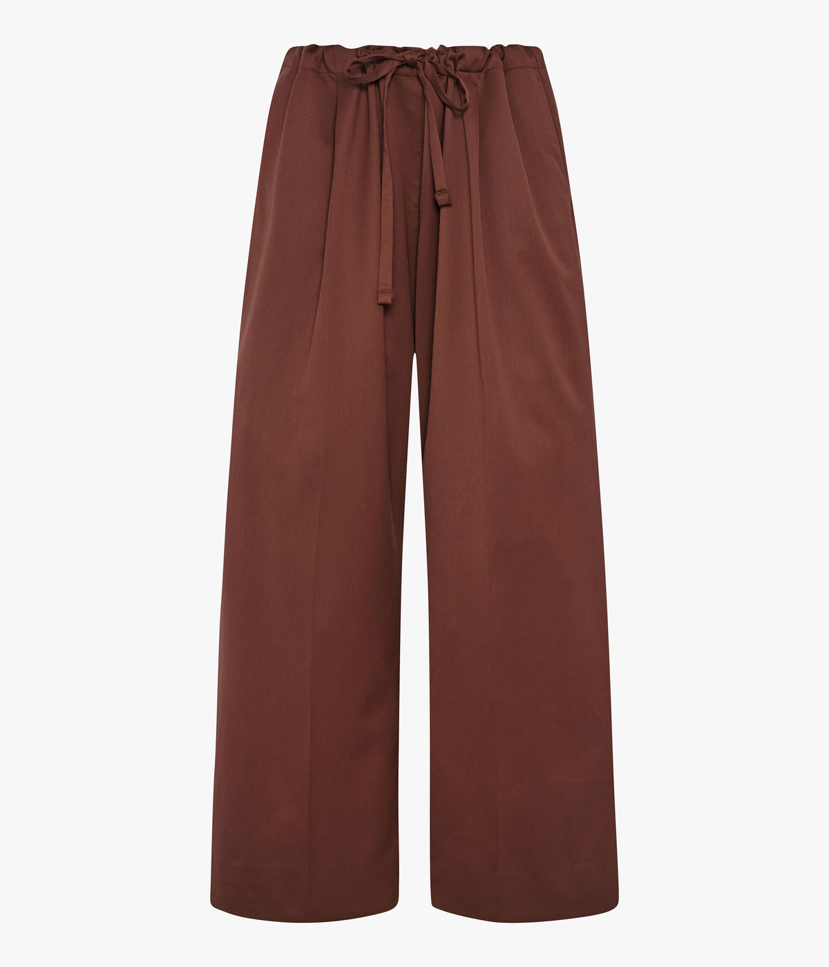 Wool Drawcord Pant | Cinnamon