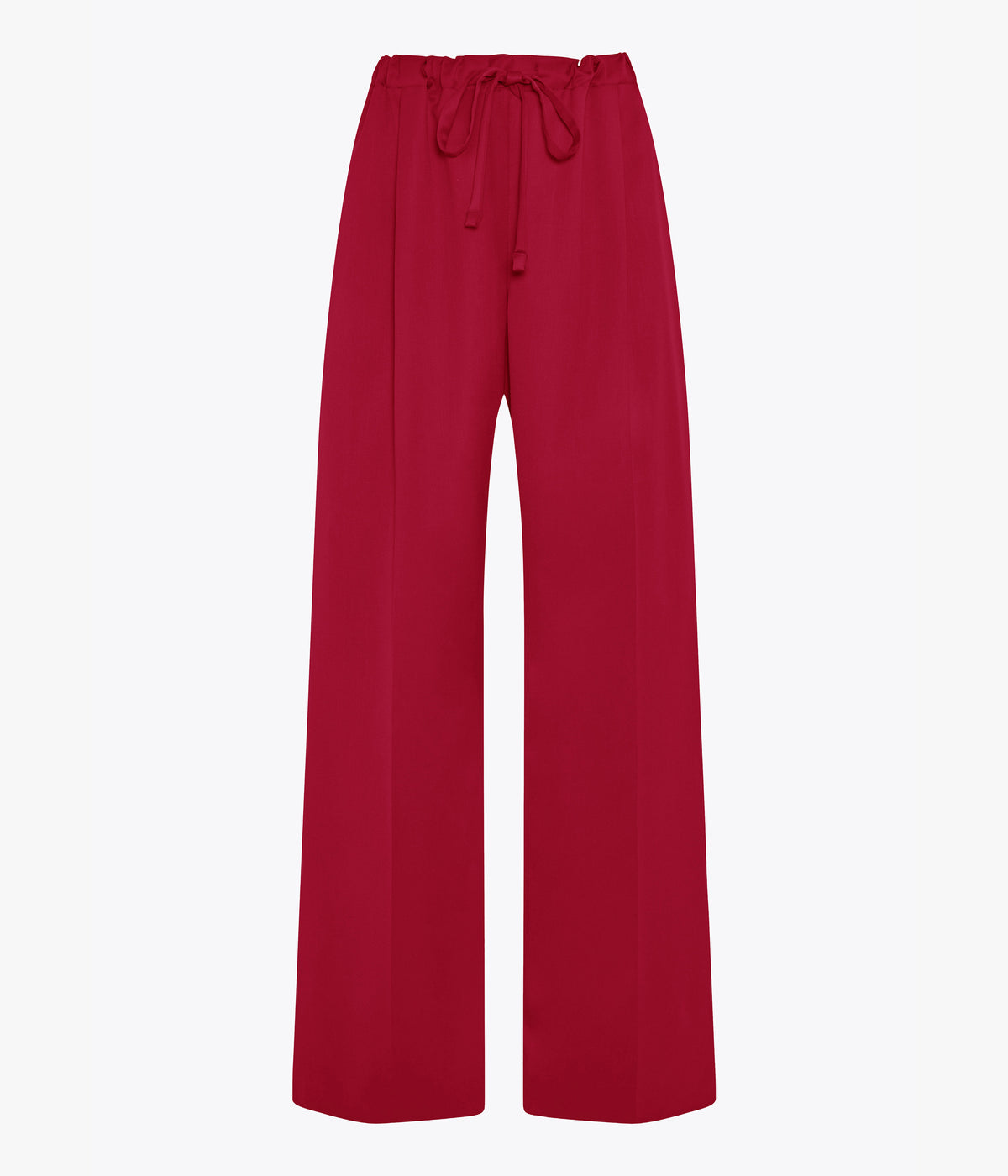 Another Tomorrow Wool Drawcord Pant in Pinot Noir – Wool Women's Trousers