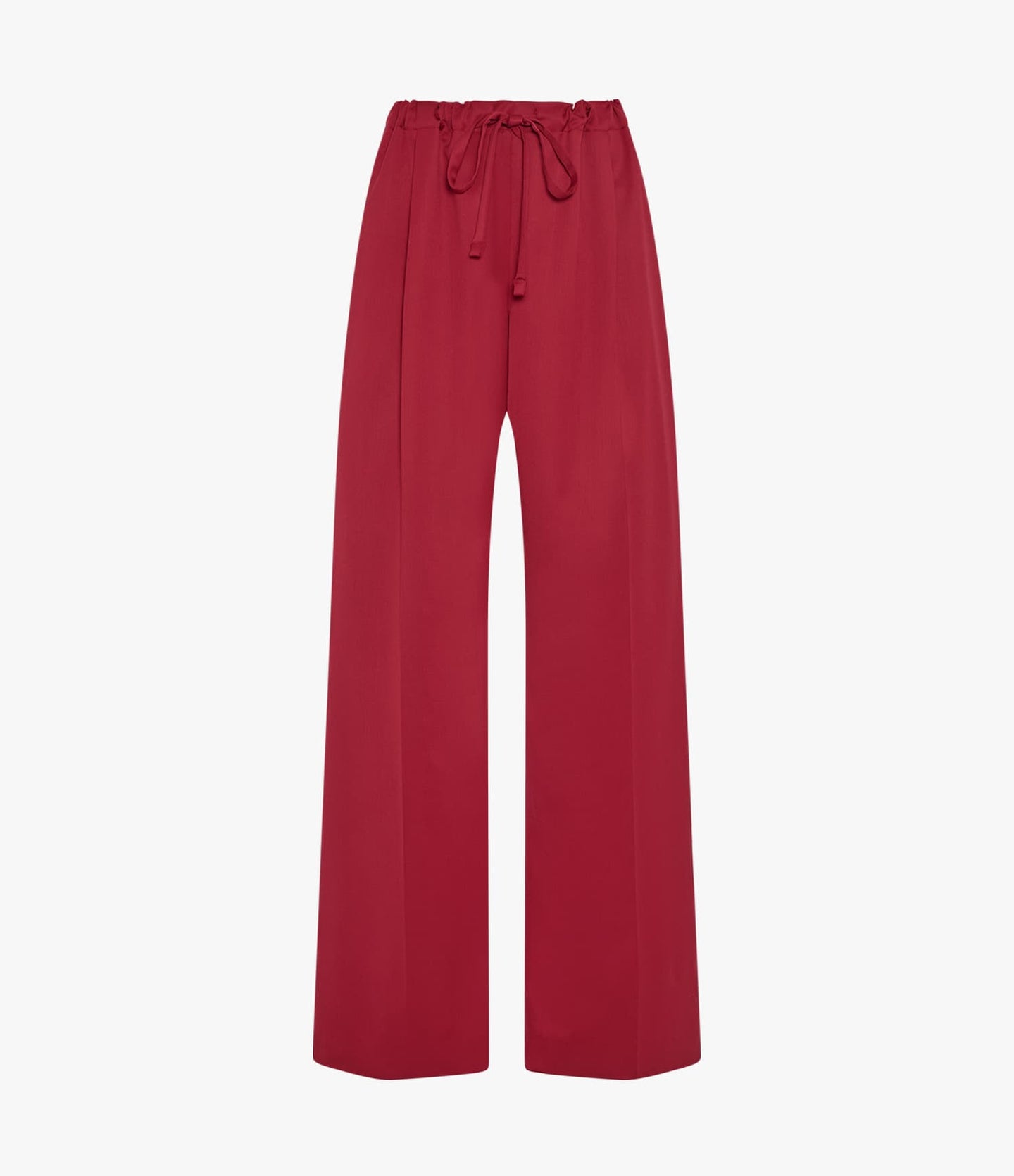 Another Tomorrow Wool Drawcord Pant in Pinot Noir – Wool Women's Trousers
