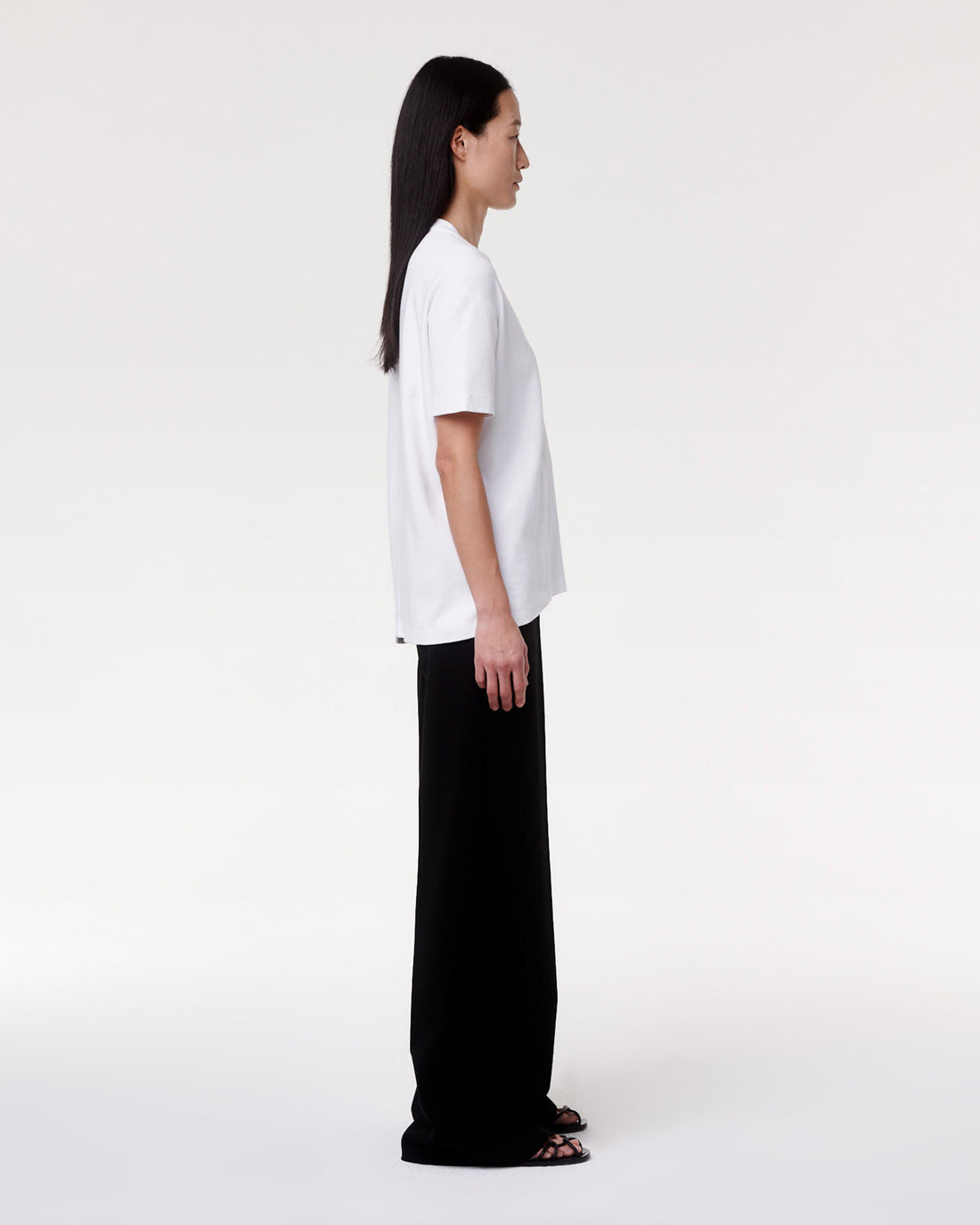 Luxe Seamed Short Sleeve | White image 4