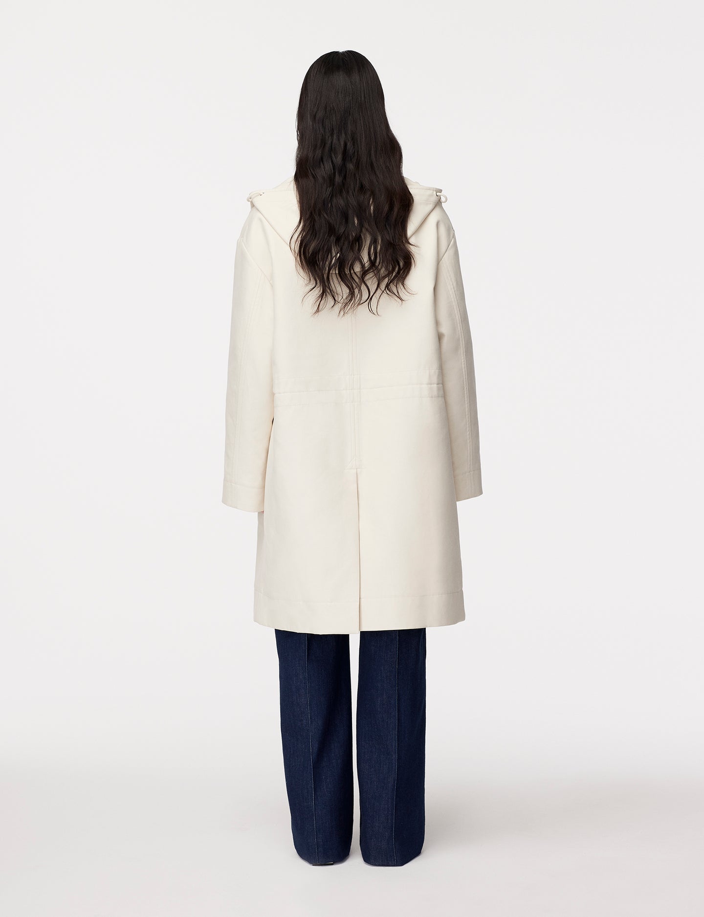 Another Tomorrow 3 In 1 Parka in Off White – Cotton Women's Outerwear