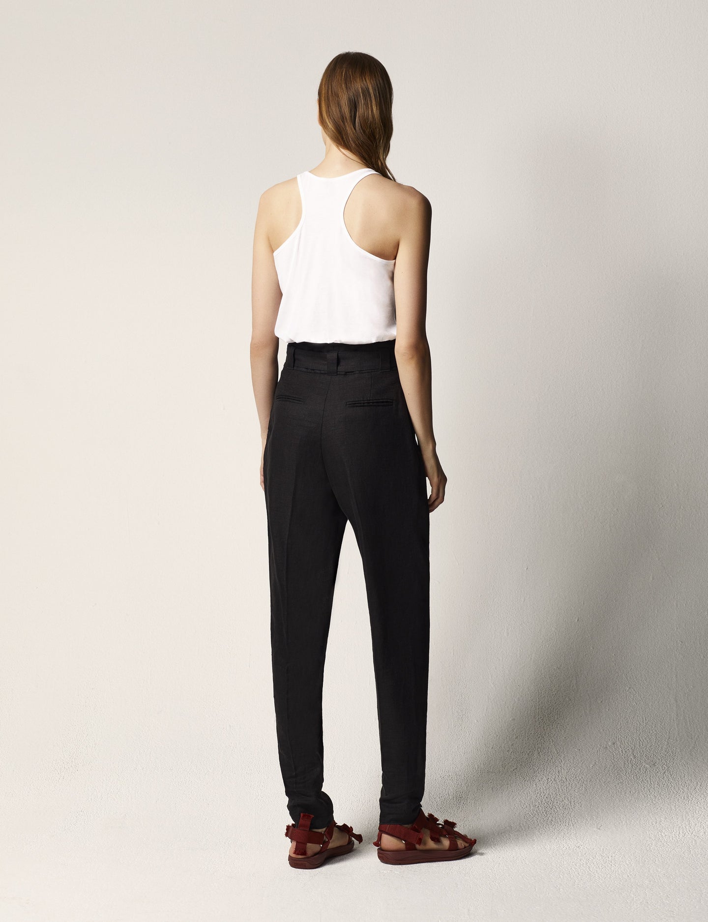 Another Tomorrow Relaxed Tank in White – Cotton Women's Top