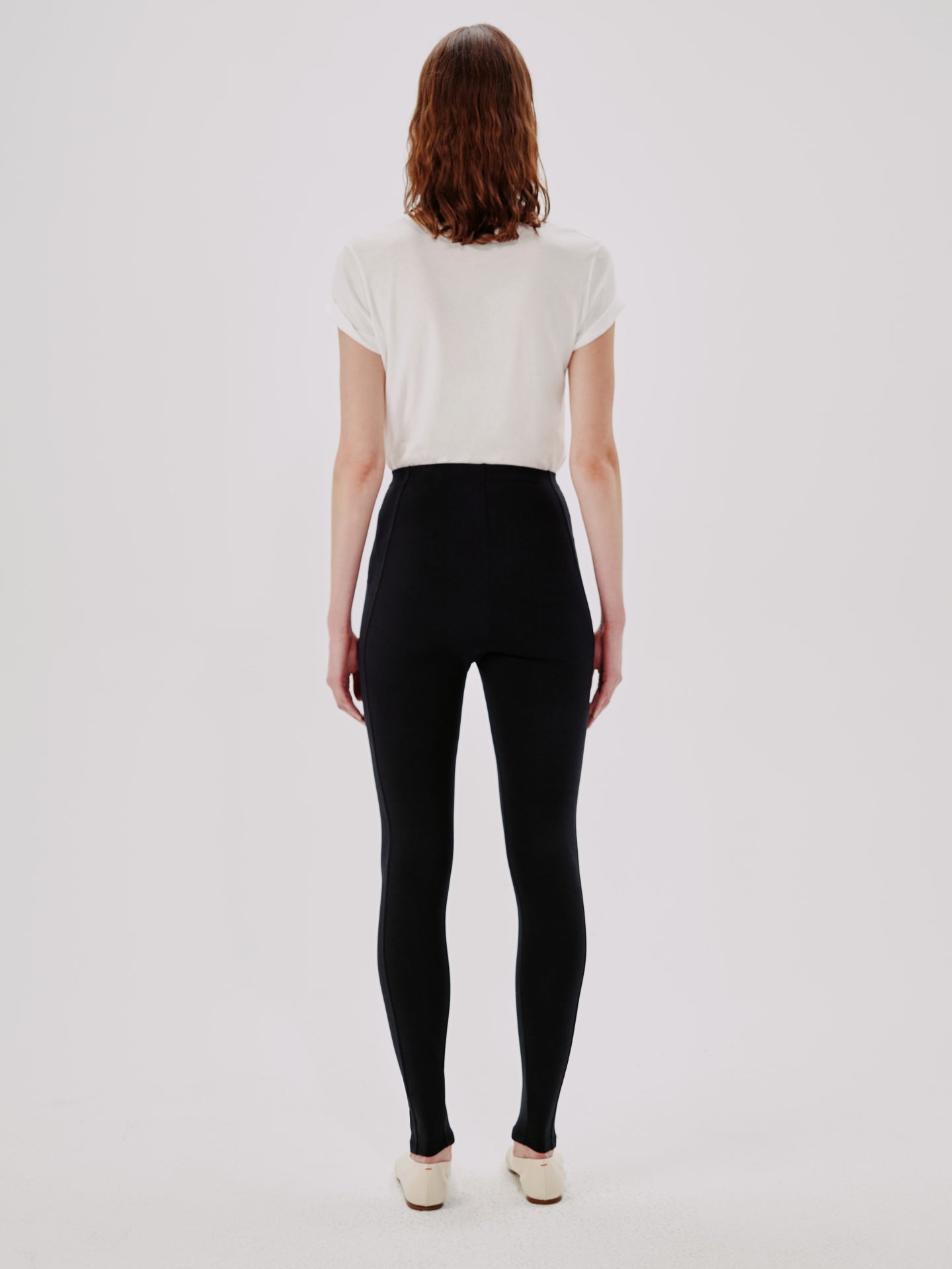 Another Tomorrow Seamed Legging in Black – Jersey Women's Trousers