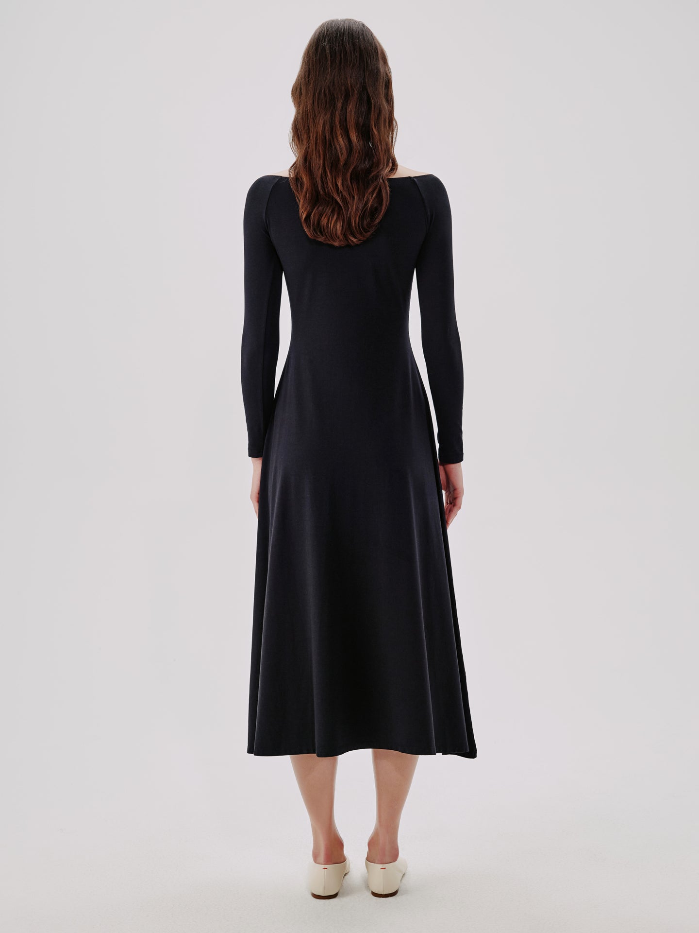 Another Tomorrow Leotard Dress in Black – Cotton Women's Dress