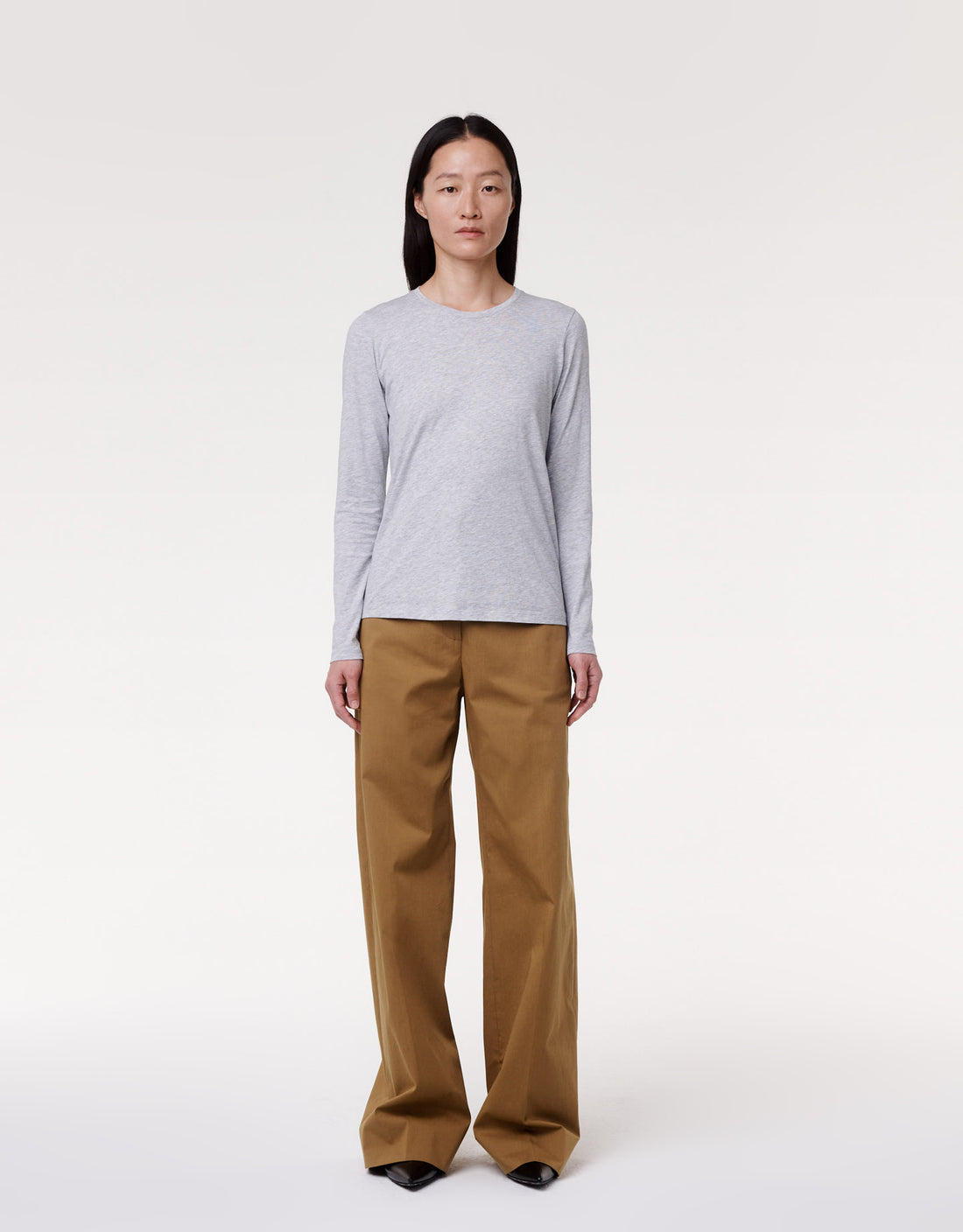 Long Sleeve T-Shirt | Heather Grey image 2