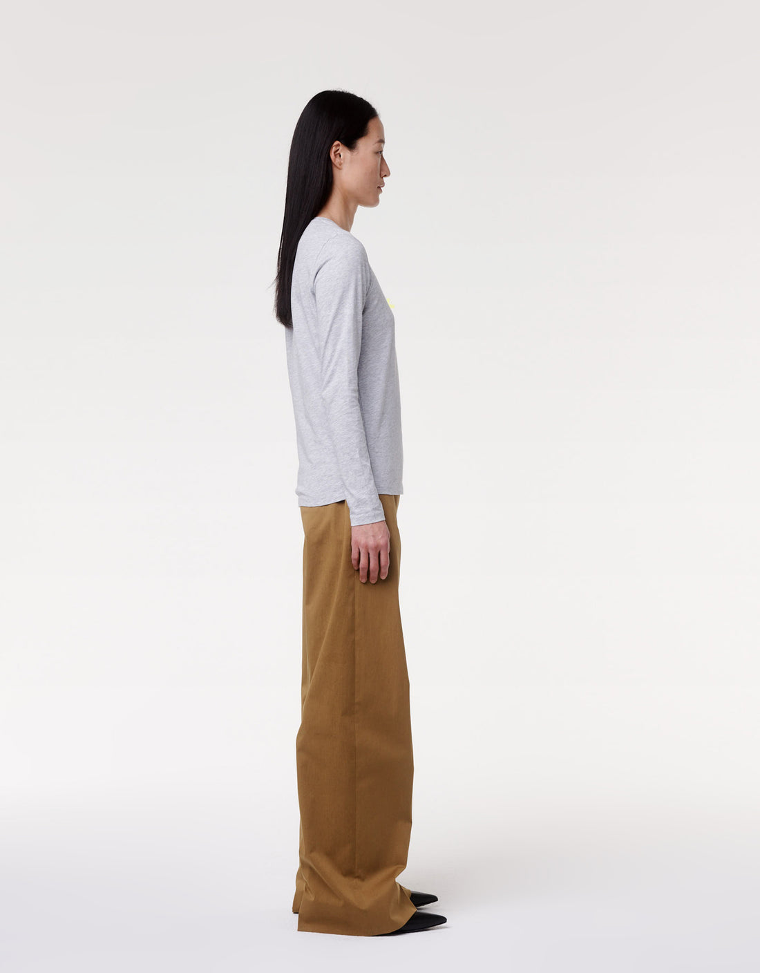 Long Sleeve T-Shirt | Heather Grey image 3