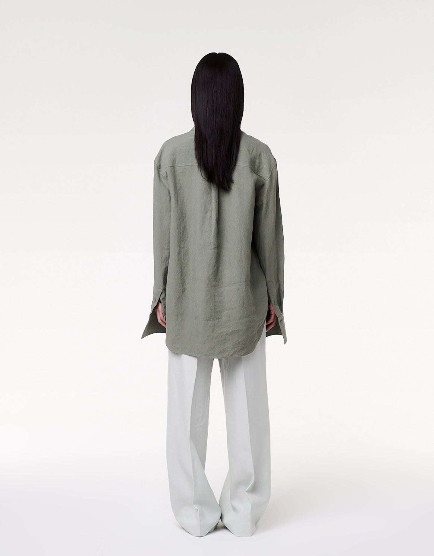 Linen Oversized Men's Shirt | Fern in fern