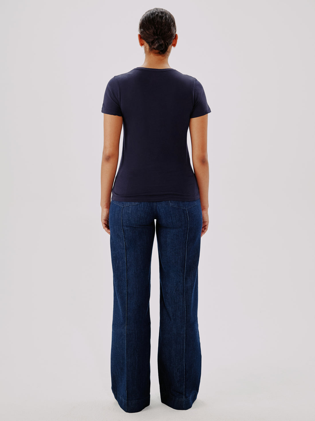 Crew Neck T-Shirt | Navy image 5