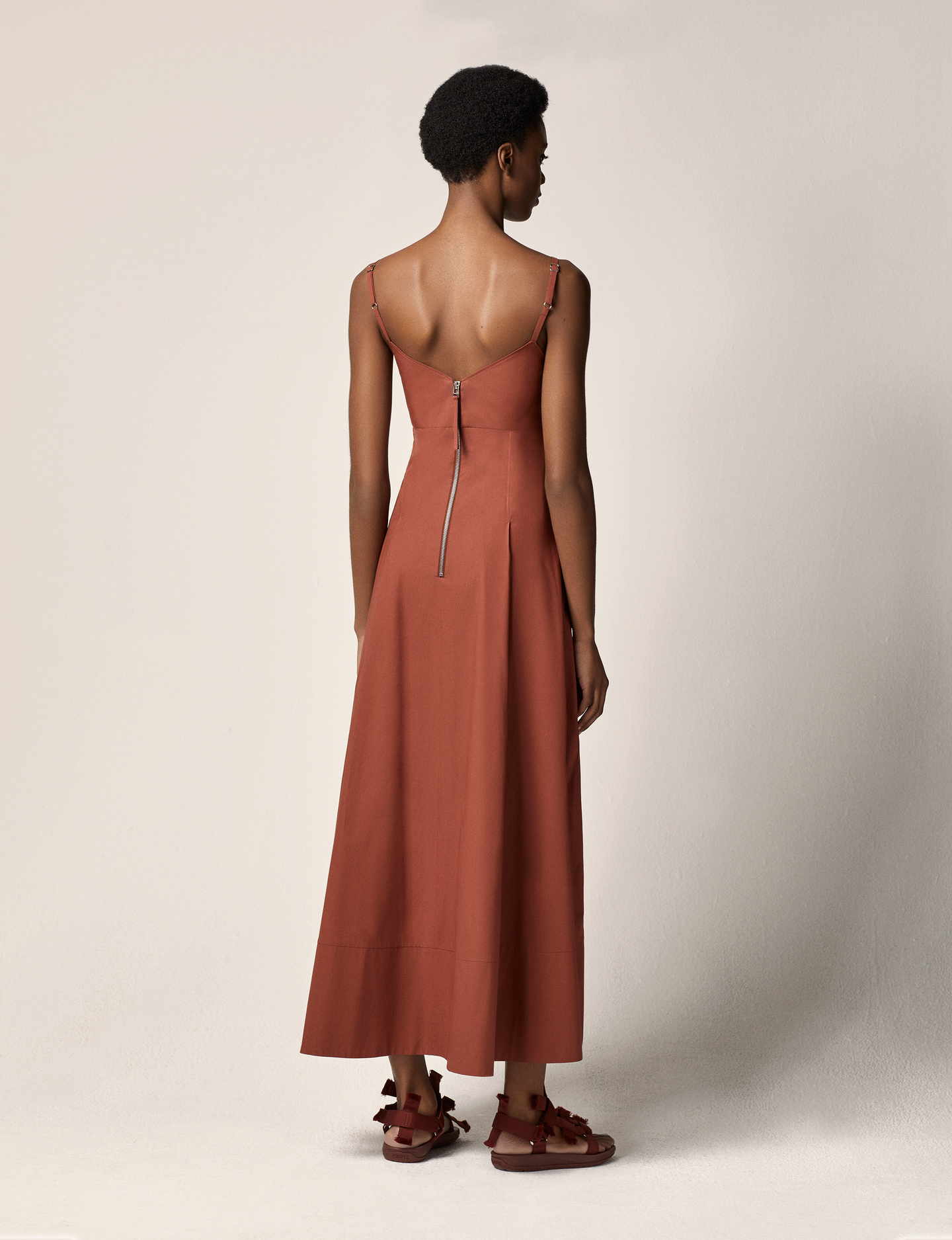 Another Tomorrow Sun Dress in Terracotta – Cotton Women's Dress