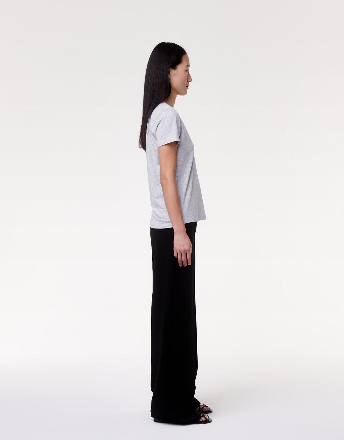 V-Neck Tee | Heather Grey image 3